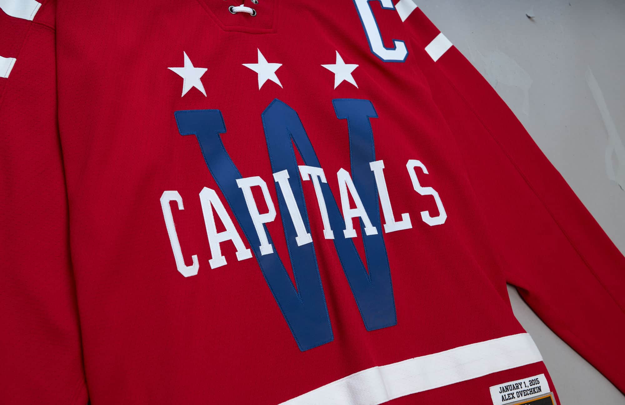Blue Line Alexander Ovechkin Washington Capitals 2015 Jersey - vstockx
