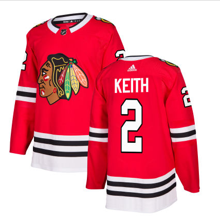 Men's Chicago Blackhawks Duncan Keith adidas Red Authentic Player Jersey - vstockx