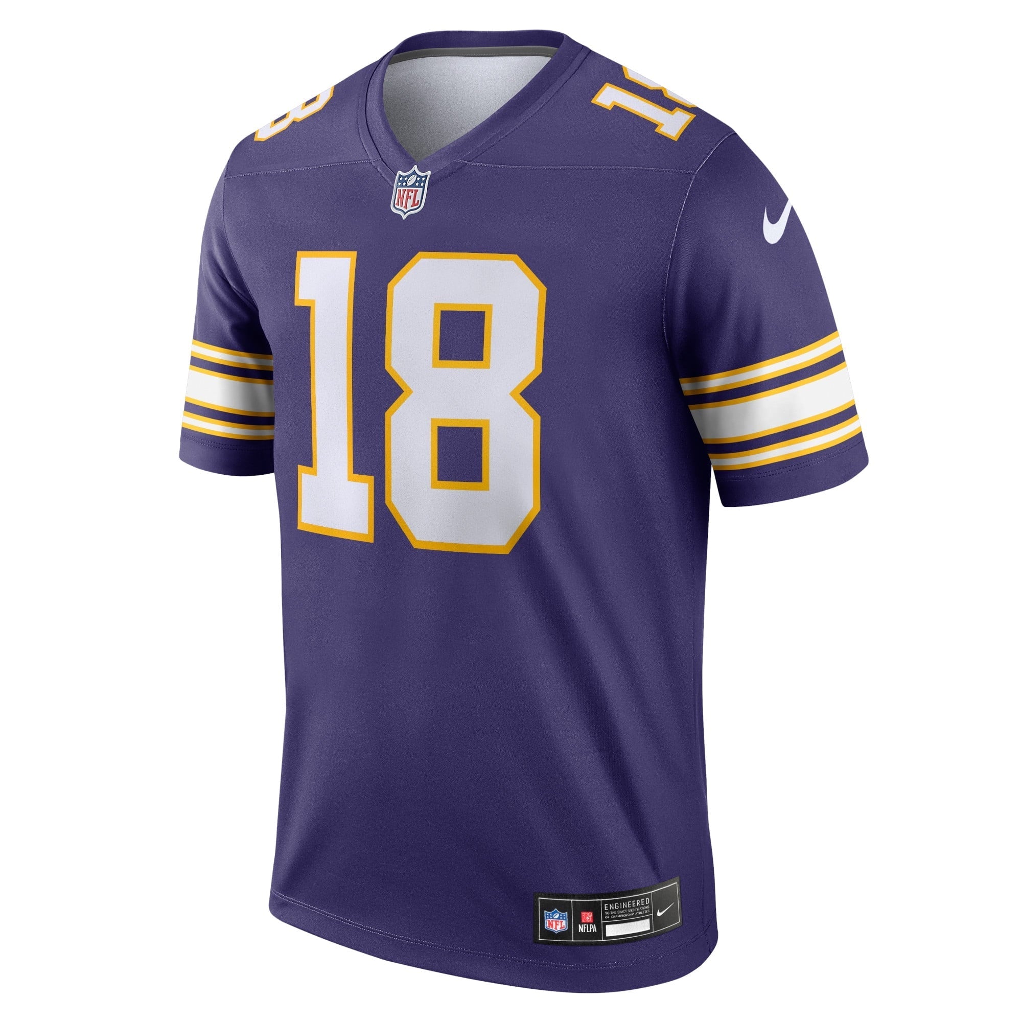 Men's Nike Justin Jefferson Purple Minnesota Vikings Classic Legend Player Jersey - vstockx