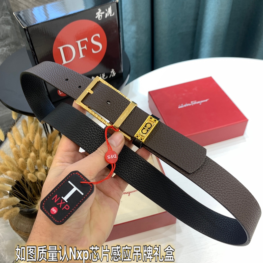 Streetwear Belt Ferragamo 319399 size:3.5cm - vstockx