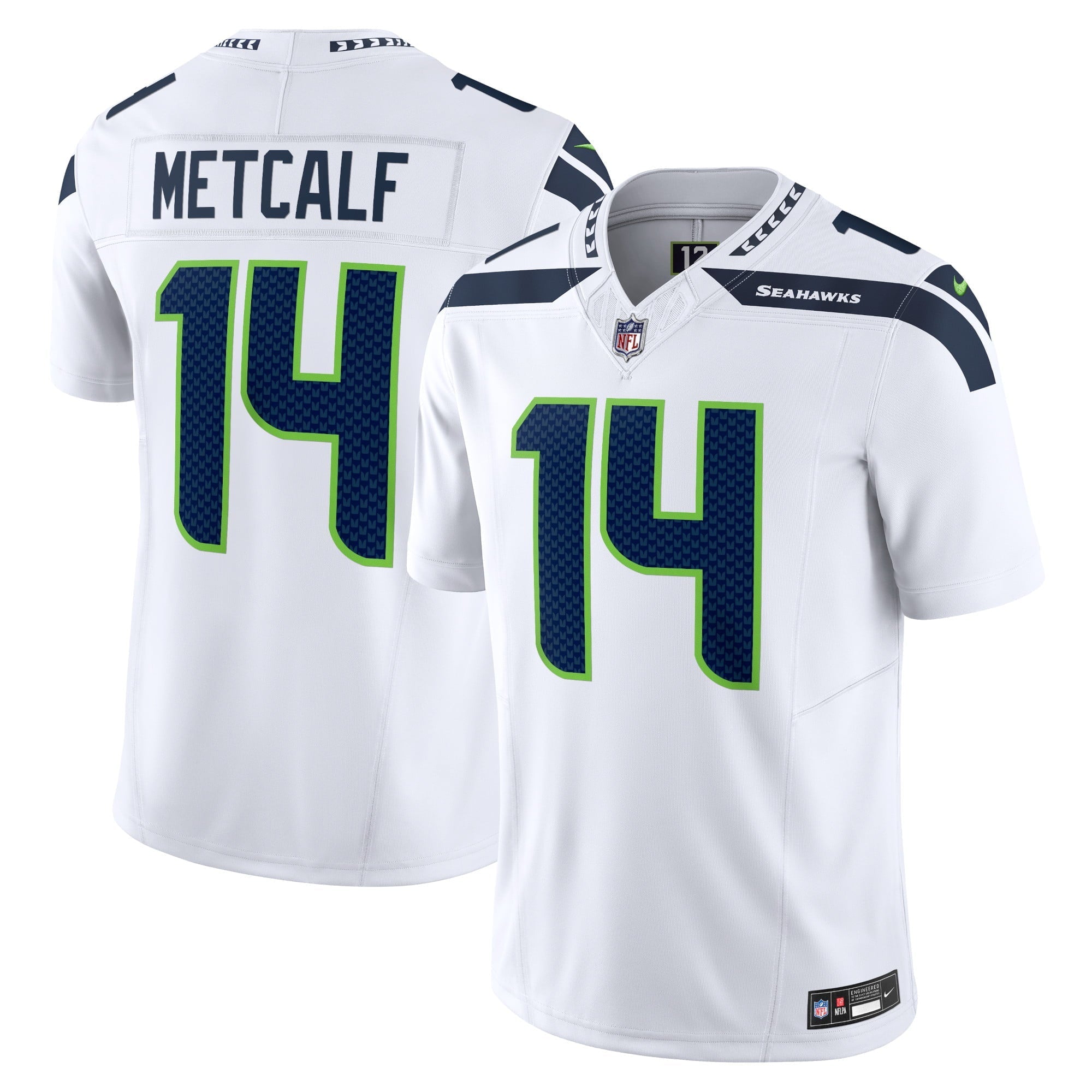 Men's Nike DK Metcalf White Seattle Seahawks Vapor F.U.S.E. Limited Jersey - vstockx