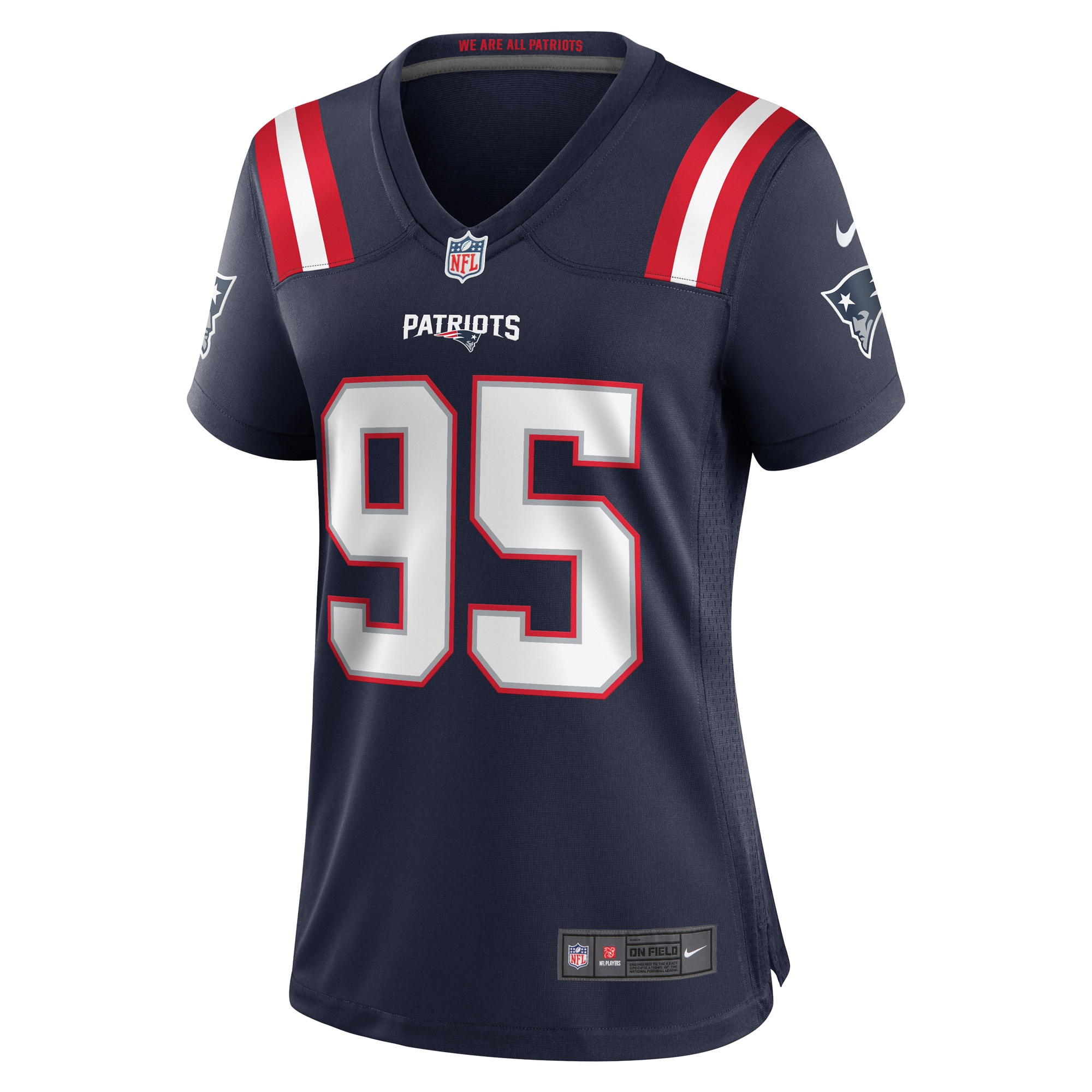 Daniel Ekuale New England Patriots Nike Women's Game Player Jersey - Navy - vstockx