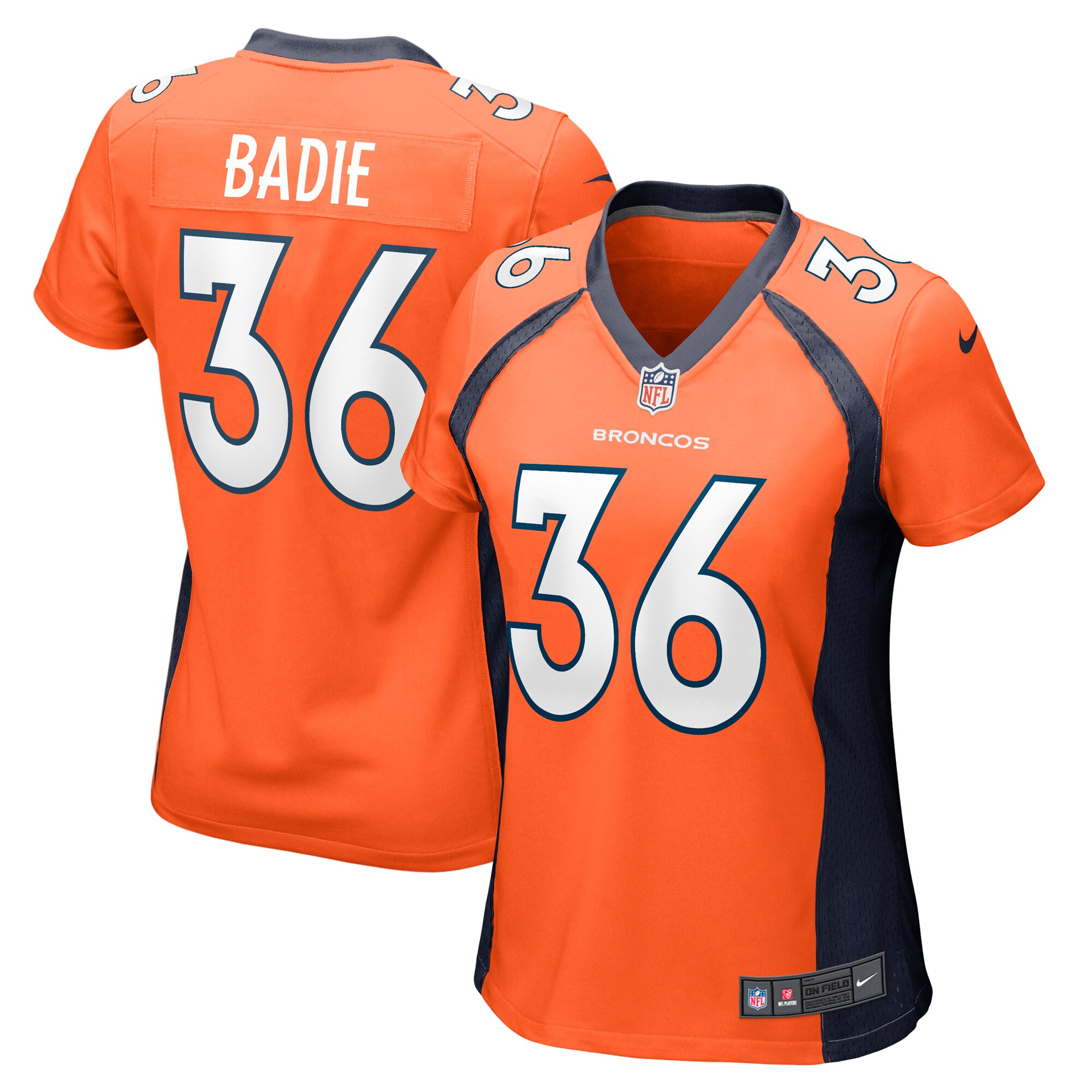 Tyler Badie Denver Broncos Nike Women's Team Game Jersey - Orange - vstockx