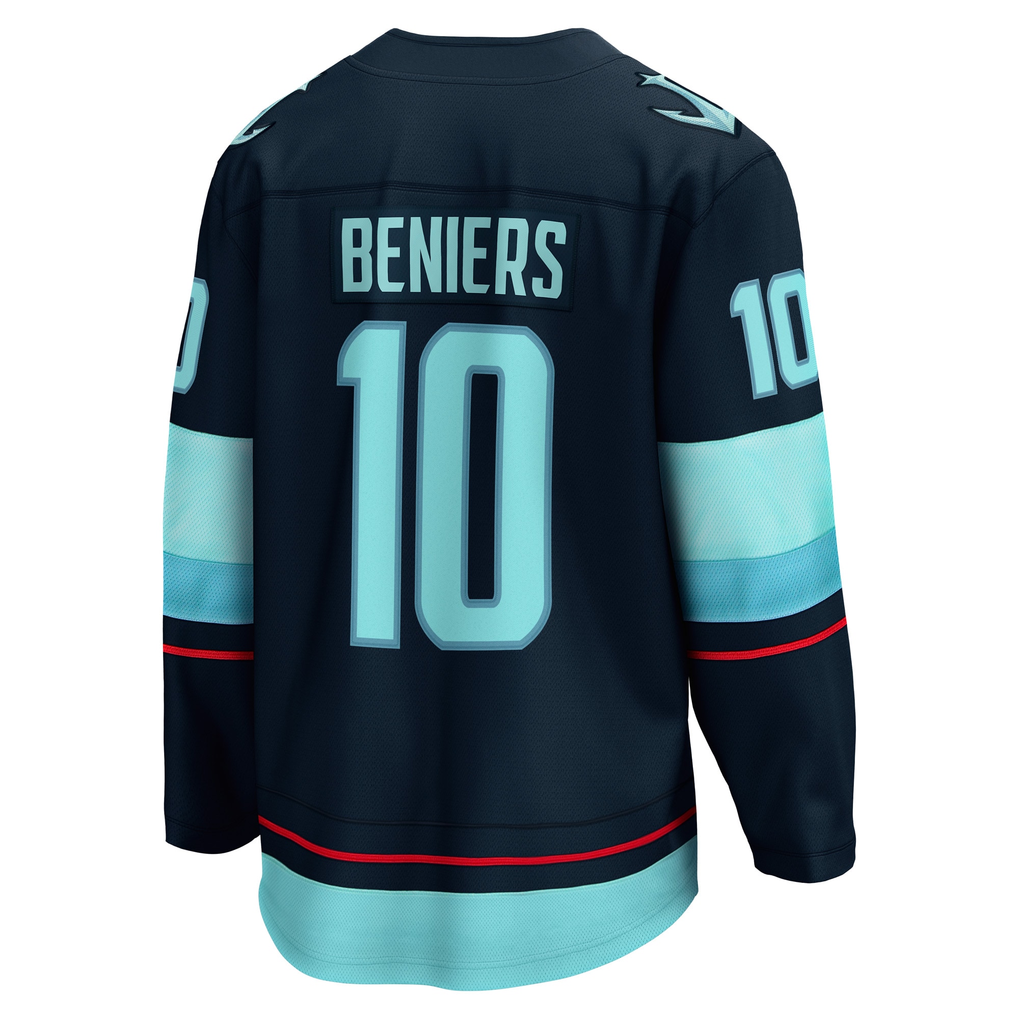 Matty Beniers Seattle Kraken Fanatics Branded Premier Breakaway Player Jersey - Deep Sea Blue - vstockx