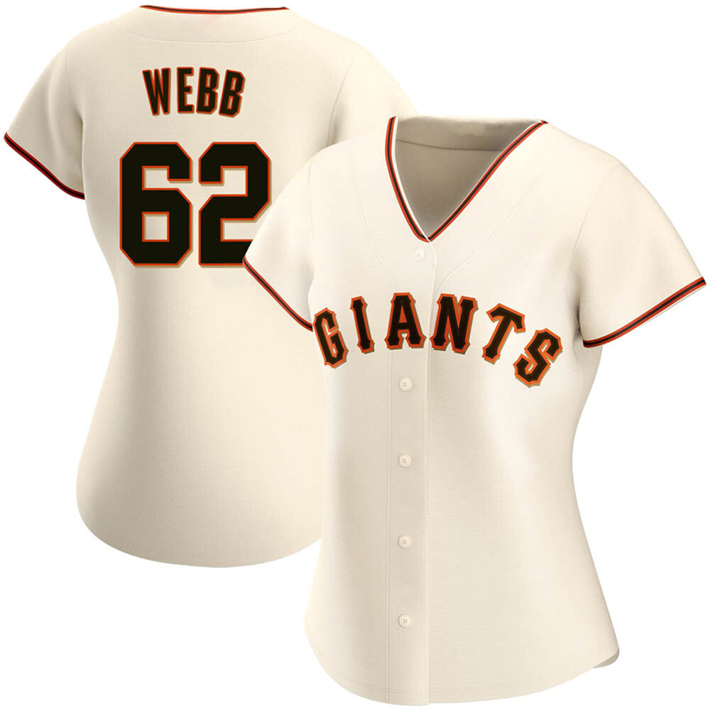 Women's San Francisco Giants Logan Webb Cool Base Replica Jersey - Cream - vstockx