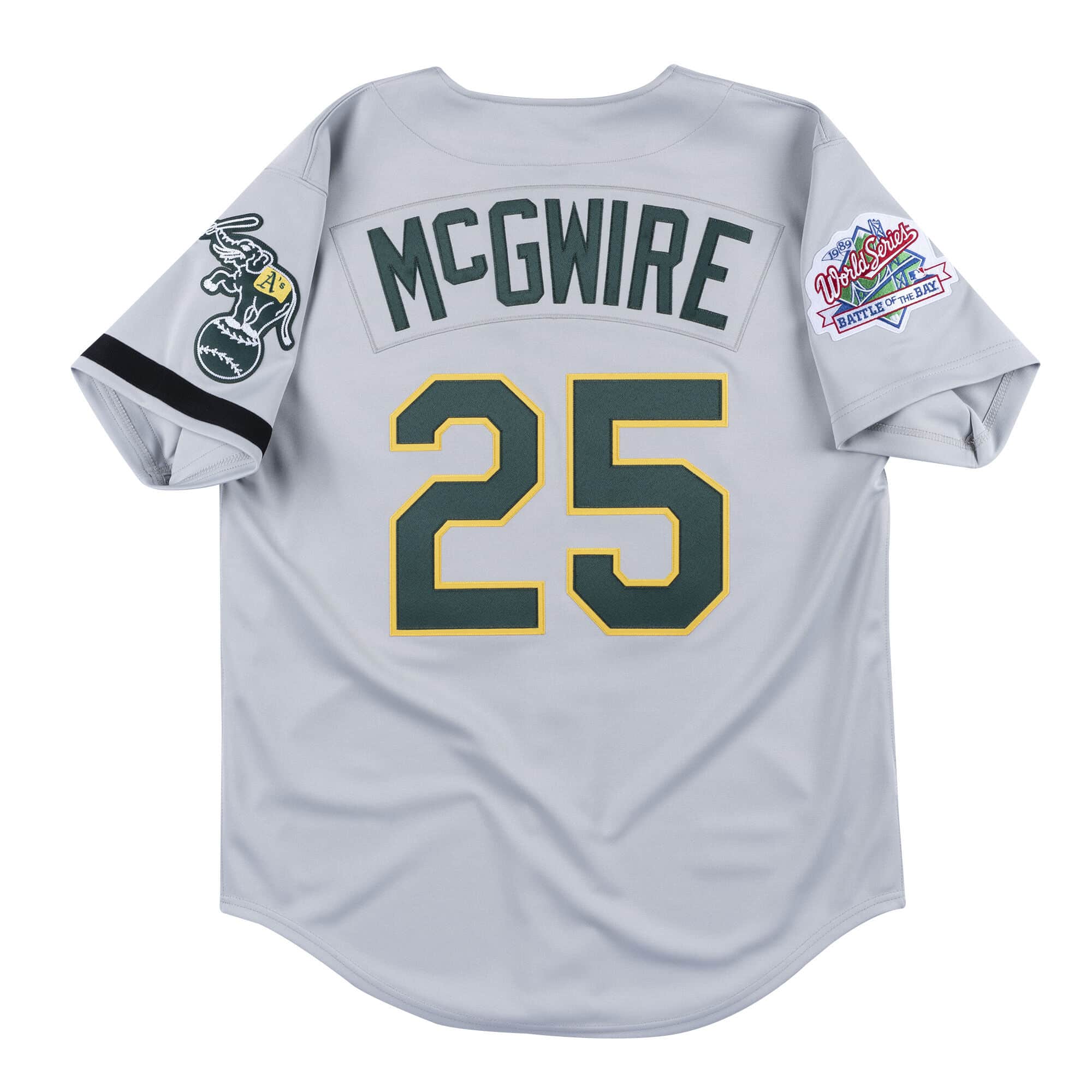 Authentic Jersey Oakland Athletics Road World Series 1989 Mark McGwire - vstockx