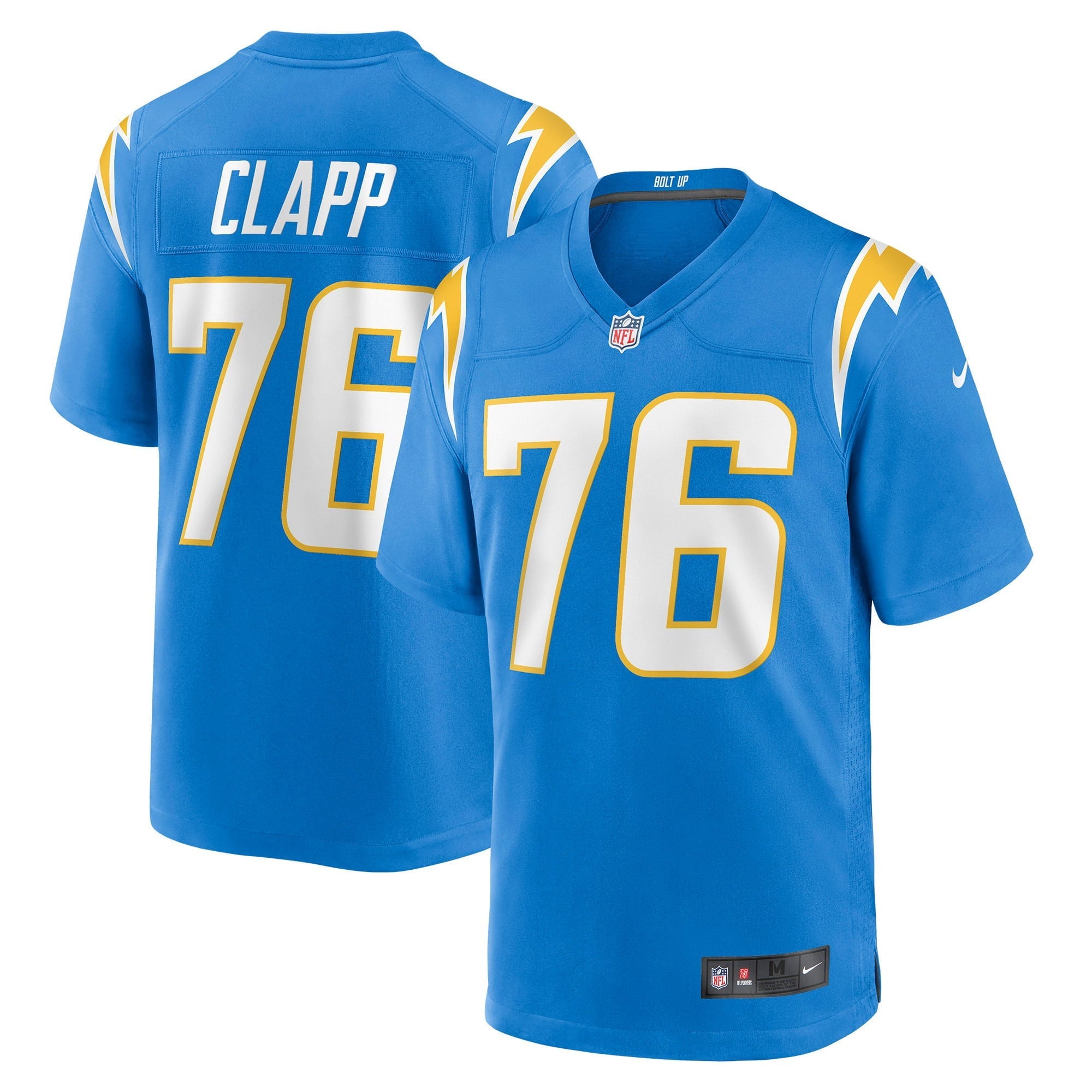 Men's Nike Will Clapp Powder Blue Los Angeles Chargers Game Jersey - vstockx