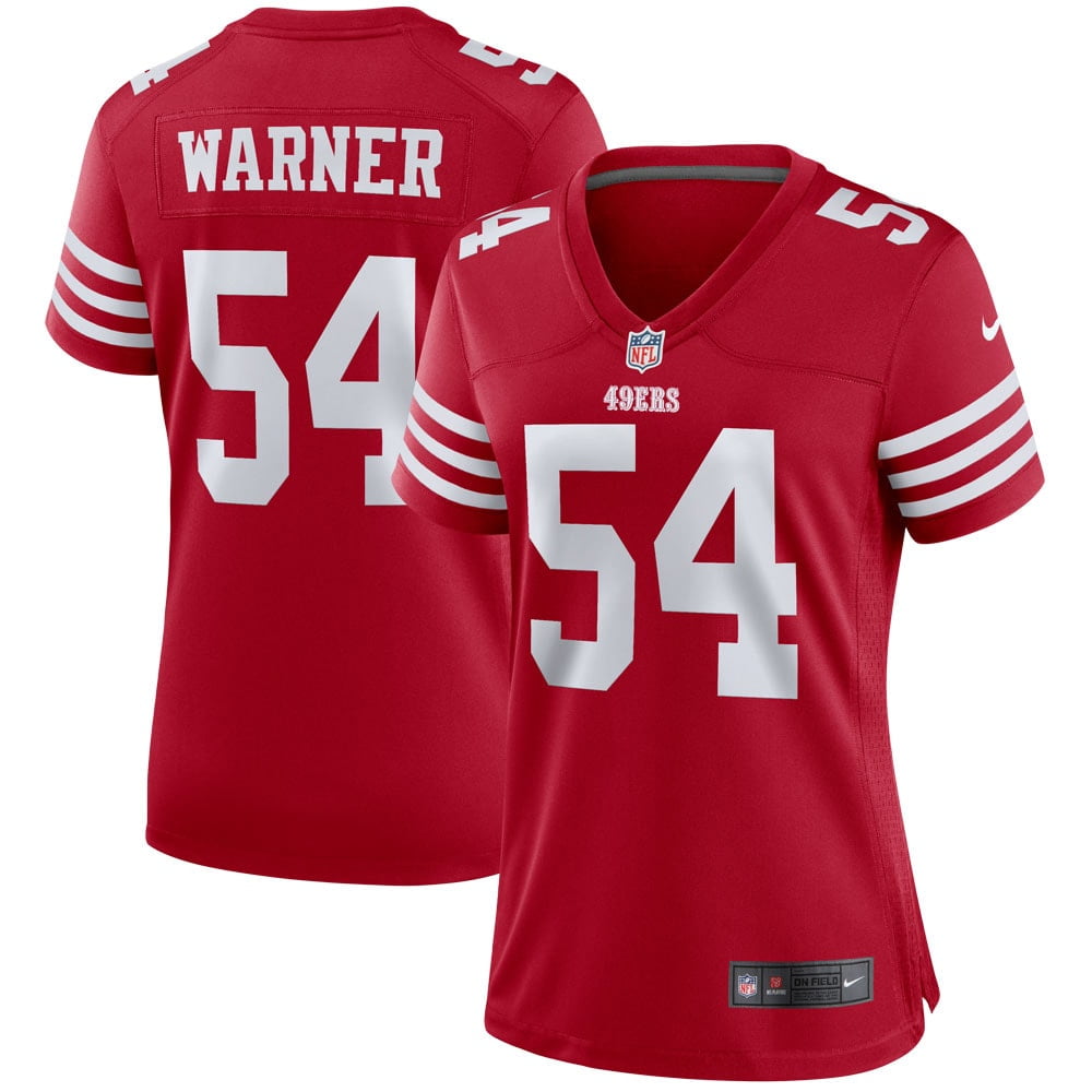 Women's Nike Fred Warner Scarlet San Francisco 49ers Player Game Jersey - vstockx