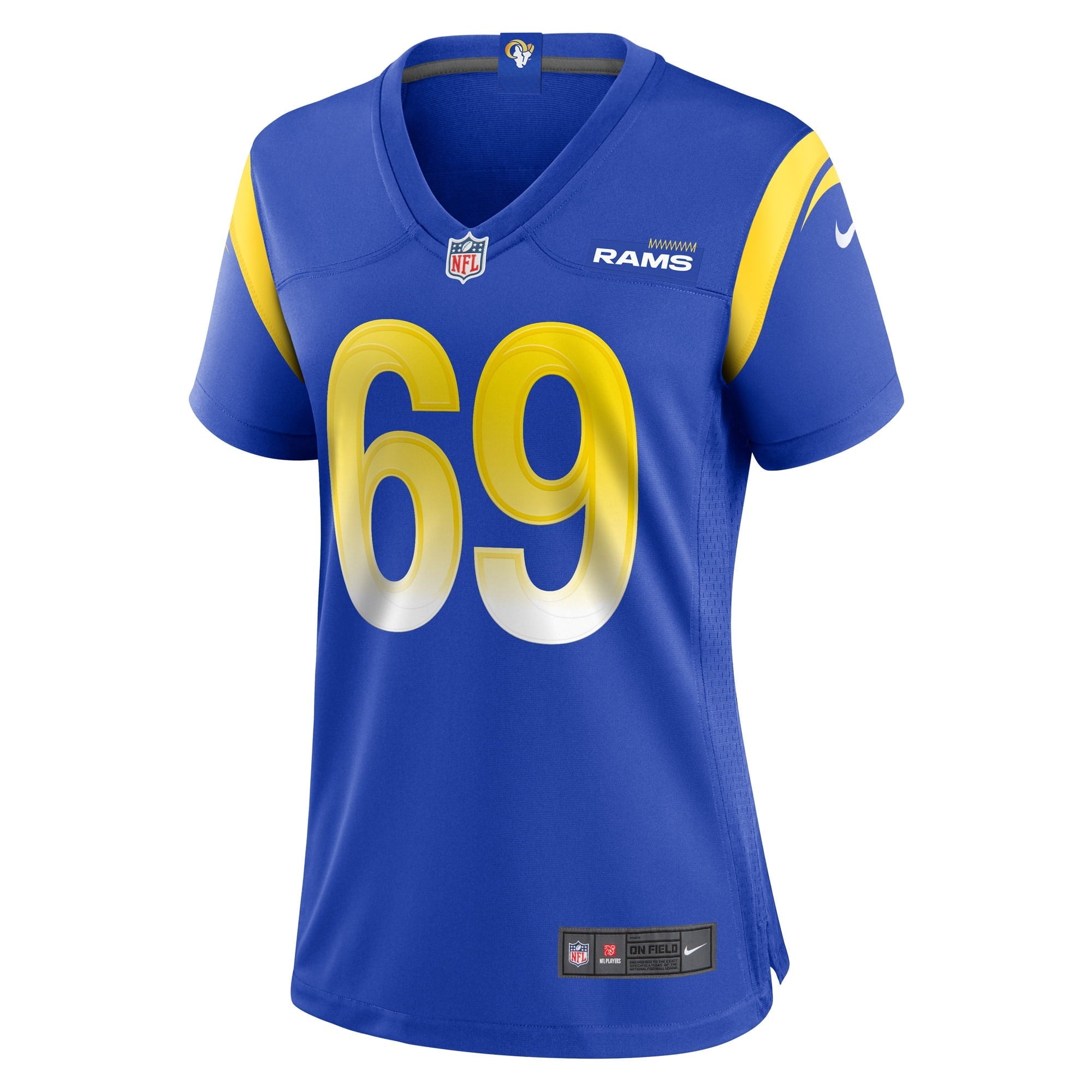 Women's Nike Elijah Garcia Royal Los Angeles Rams Game Player Jersey - vstockx