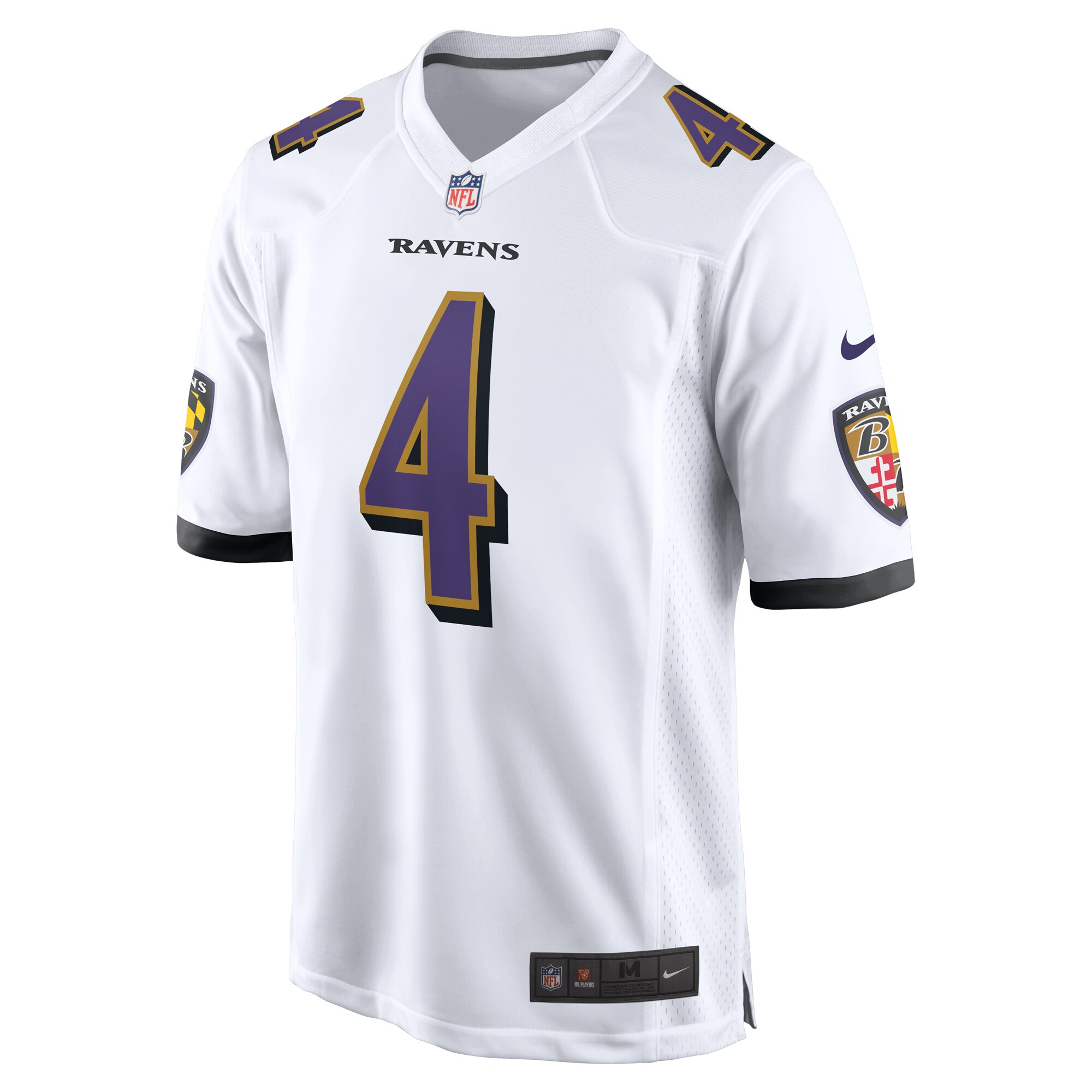 Zay Flowers Baltimore Ravens Nike Game Jersey - White - vstockx