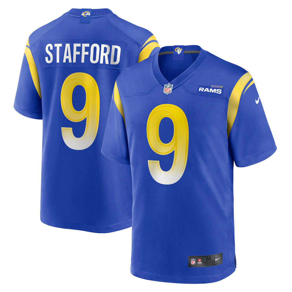 Youth Los Angeles Rams Matthew Stafford Game Jersey Royal Blue - vstockx