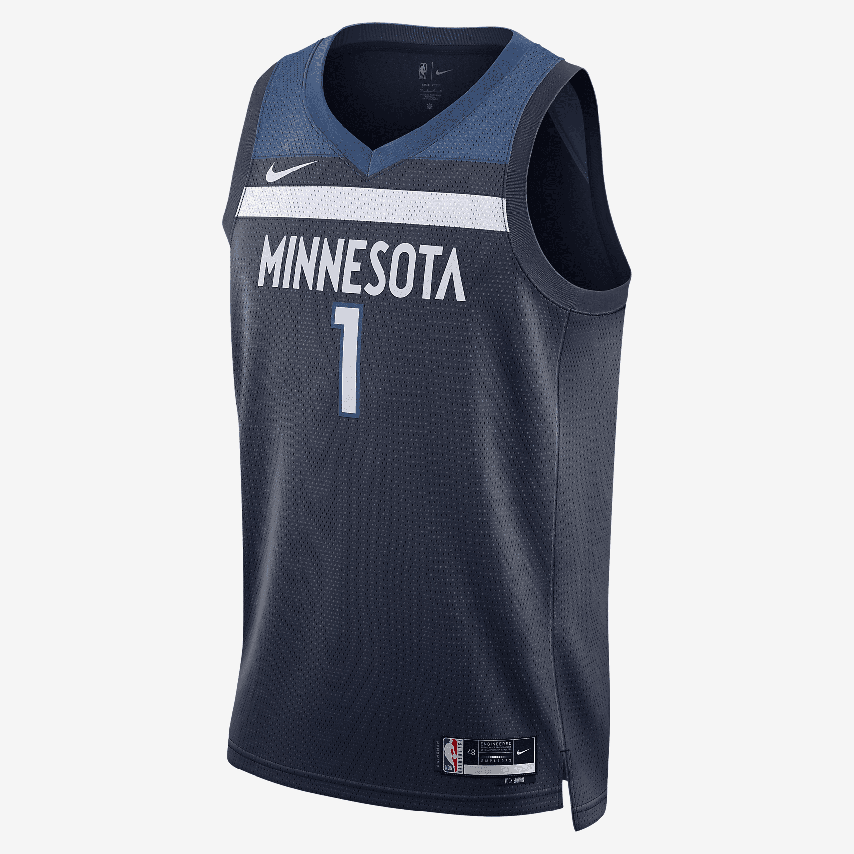 Minnesota Timberwolves Icon Edition 2022/23 Nike Dri-FIT NBA Swingman Jersey - College Navy - vstockx