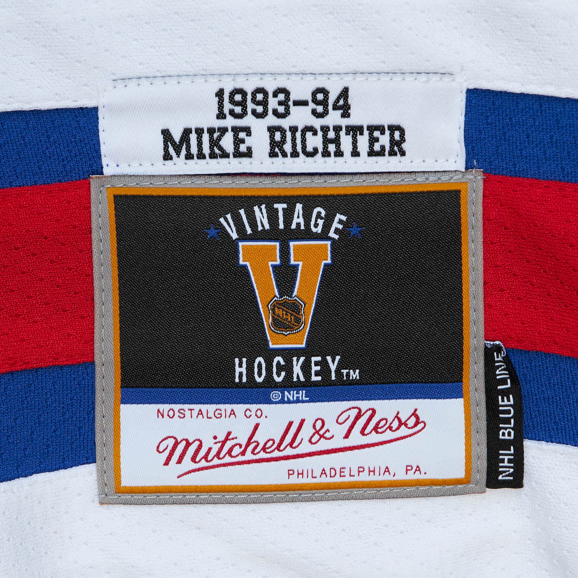 Blue Line Mike Richter New York Rangers 1993 Jersey - vstockx