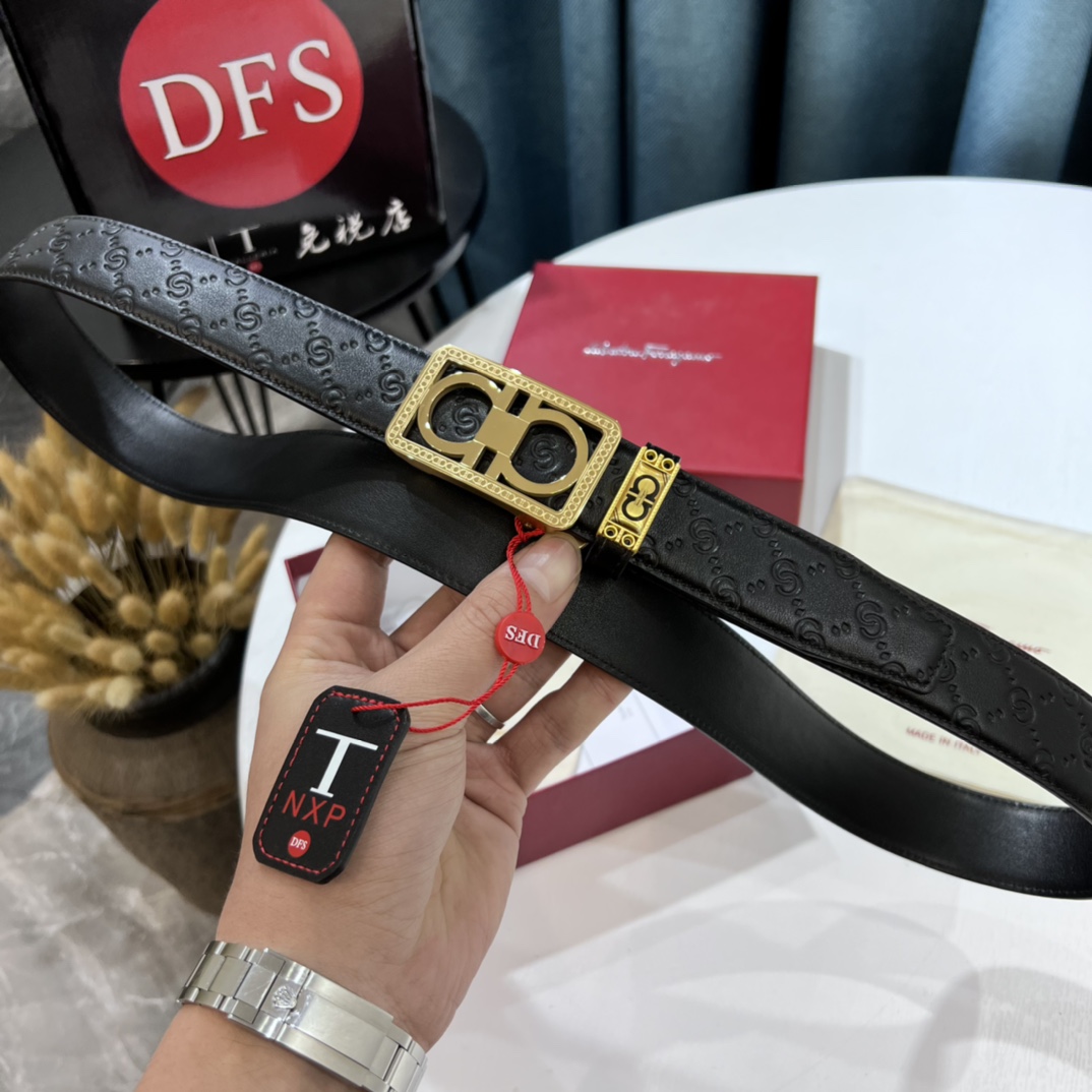 Streetwear Belt Ferragamo 319630 size:3.5cm - vstockx