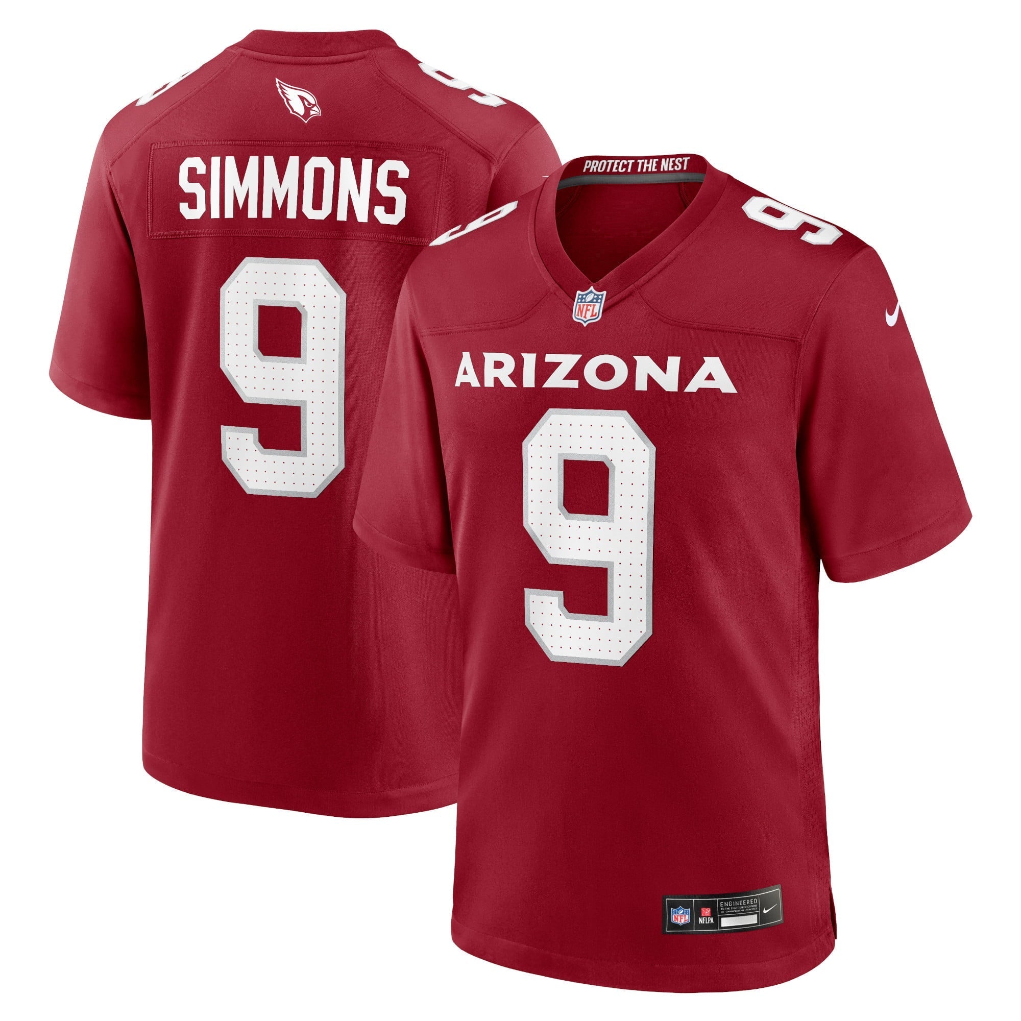 Men's Nike Isaiah Simmons Cardinal Arizona Cardinals Game Player Jersey - vstockx