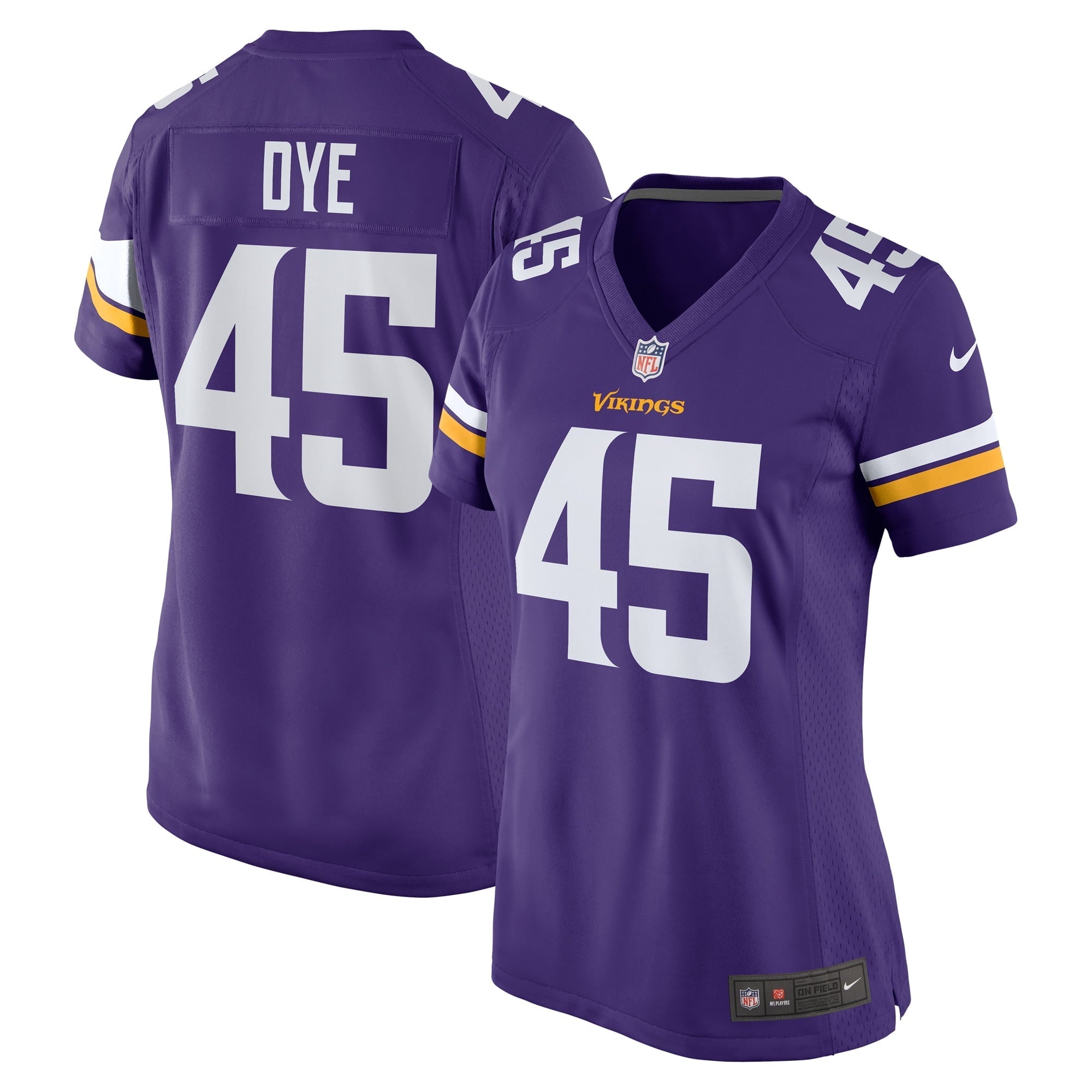 Women's Nike Troy Dye Purple Minnesota Vikings Game Jersey - vstockx