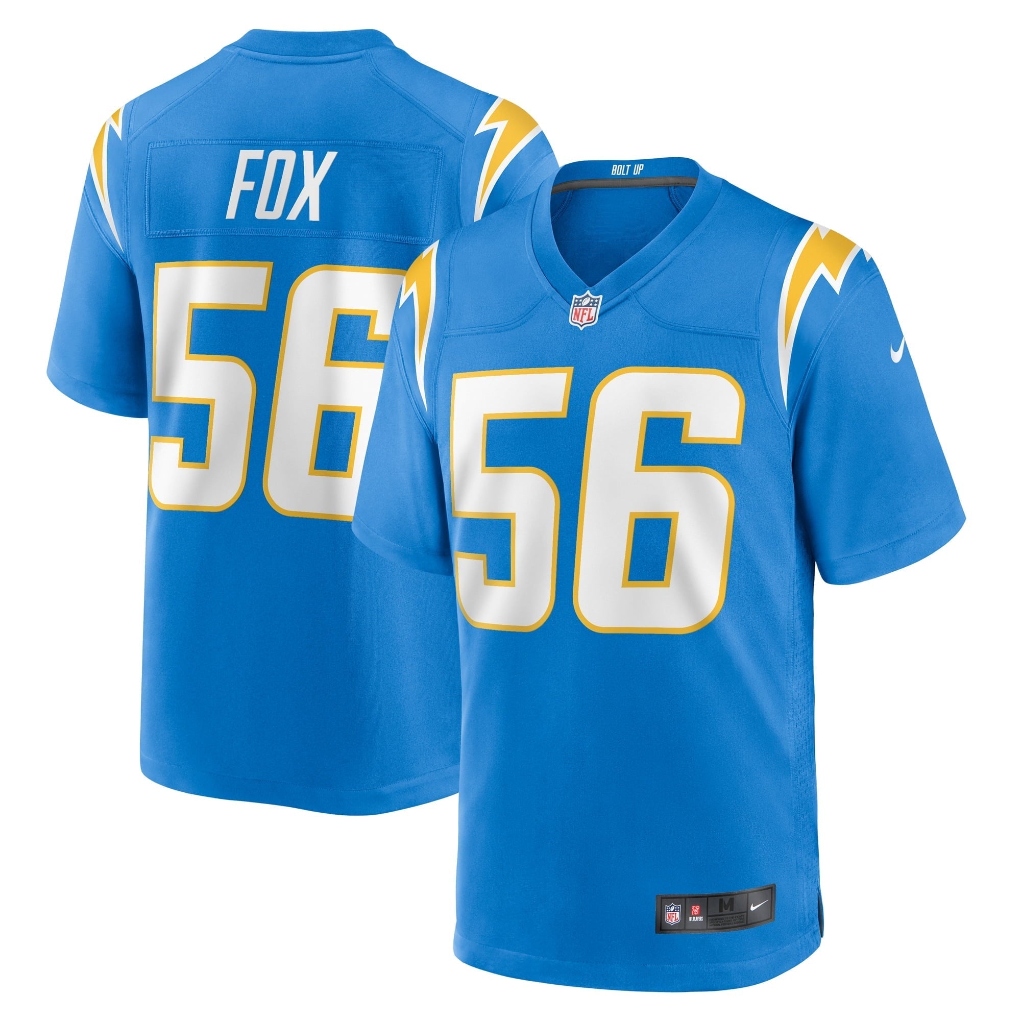 Men's Nike Morgan Fox Powder Blue Los Angeles Chargers Player Game Jersey - vstockx