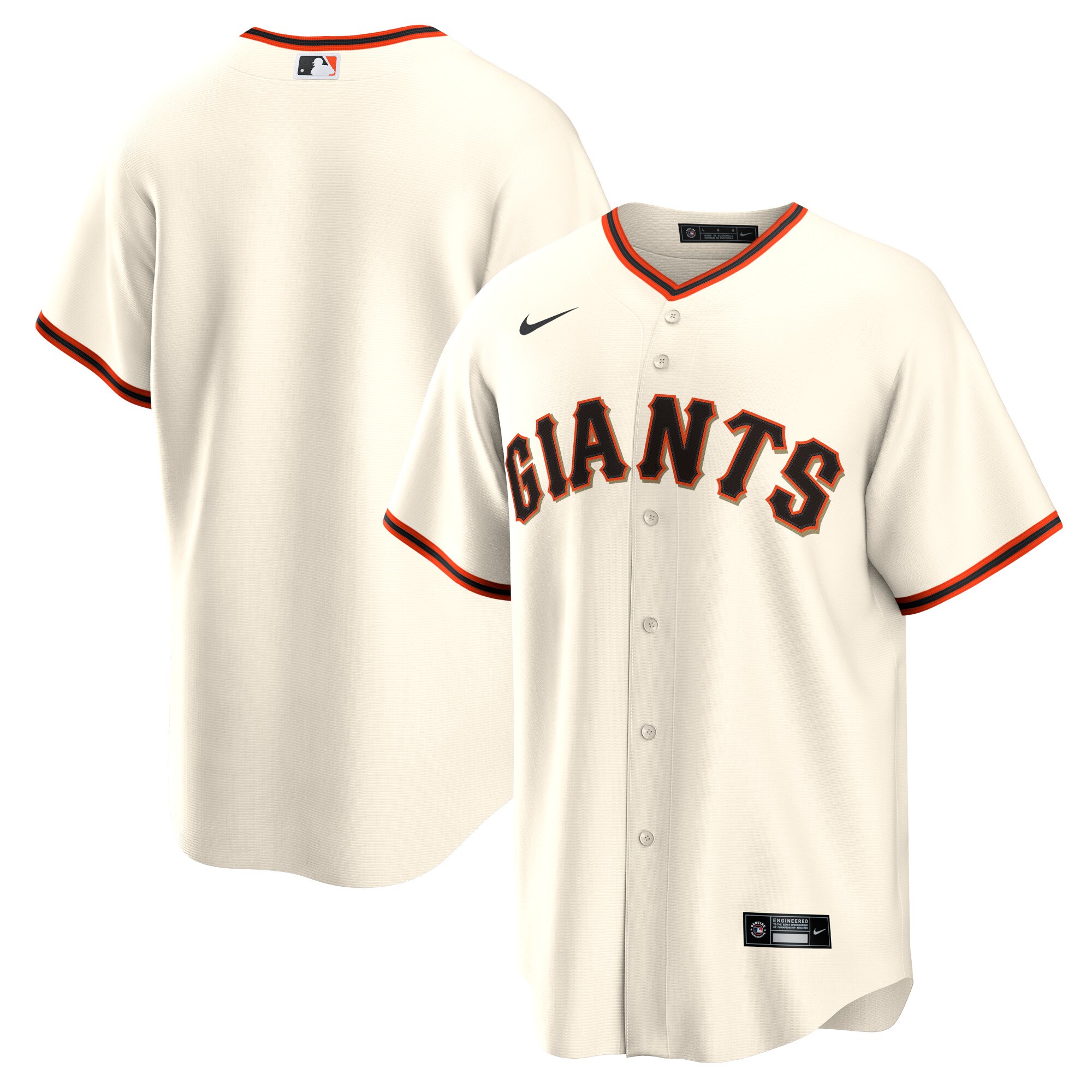San Francisco Giants Nike Home Blank Replica Jersey - Cream - vstockx