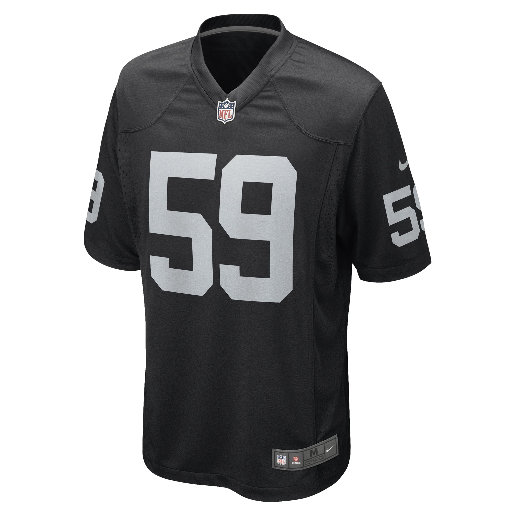 Luke Masterson Las Vegas Raiders Nike Game Player Jersey - Black - vstockx