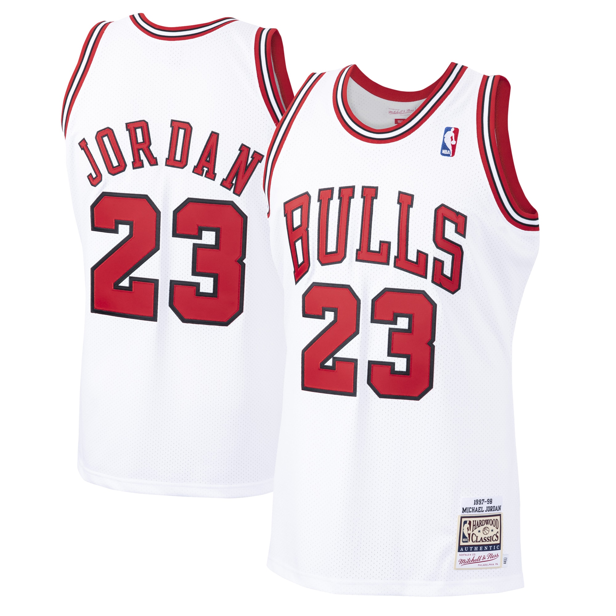 Michael Jordans Chicago Bulls Mitchell & Ness 1997-98 Hardwood Classics Authentic Player Jersey - White - vstockx