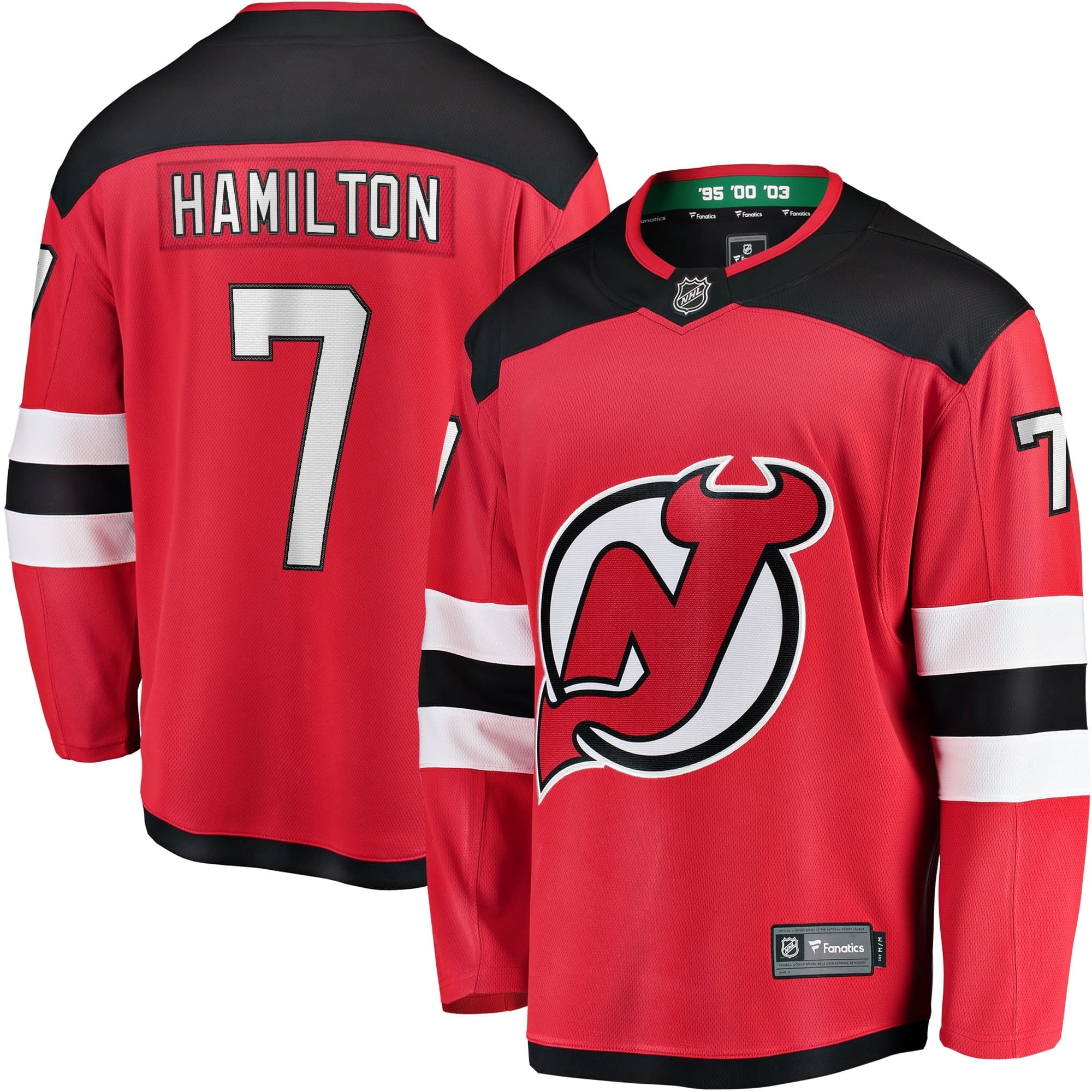Youth Fanatics Branded Dougie Hamilton Red New Jersey Devils Breakaway Player Jersey - vstockx