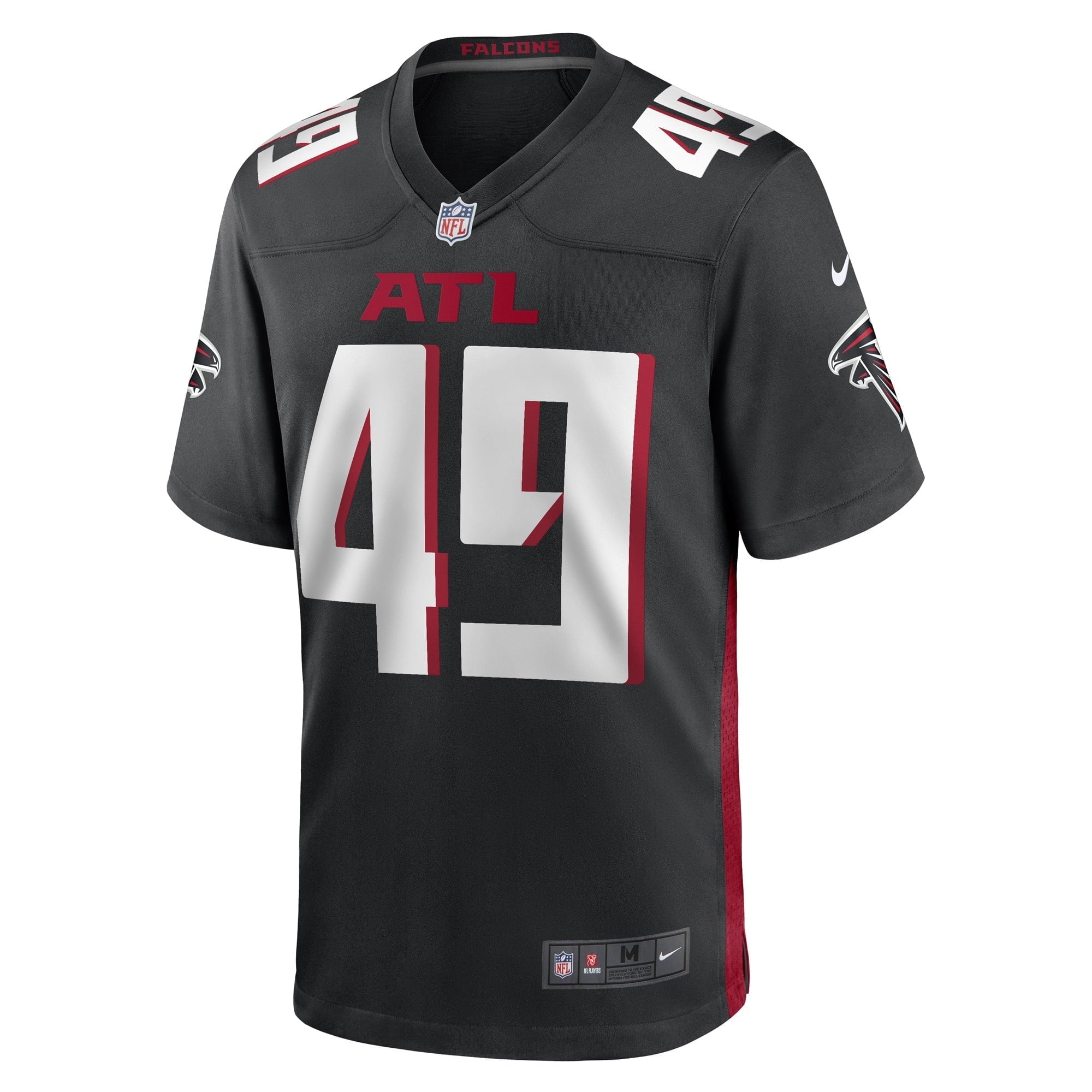 Men's Nike Jordans Brailford Black Atlanta Falcons Game Player Jersey - vstockx