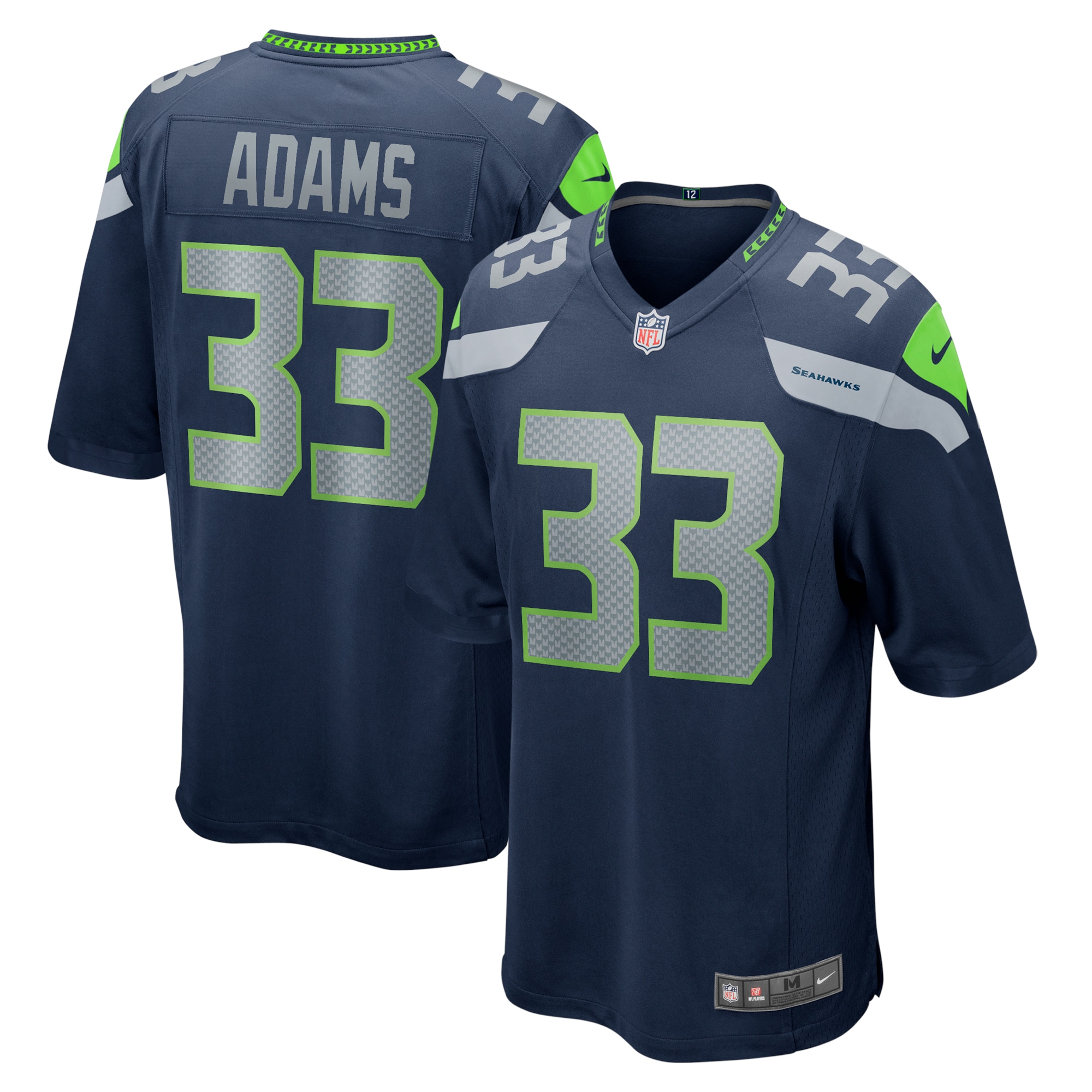 Jamal Adams Seattle Seahawks Nike Game Team Jersey - College Navy - vstockx