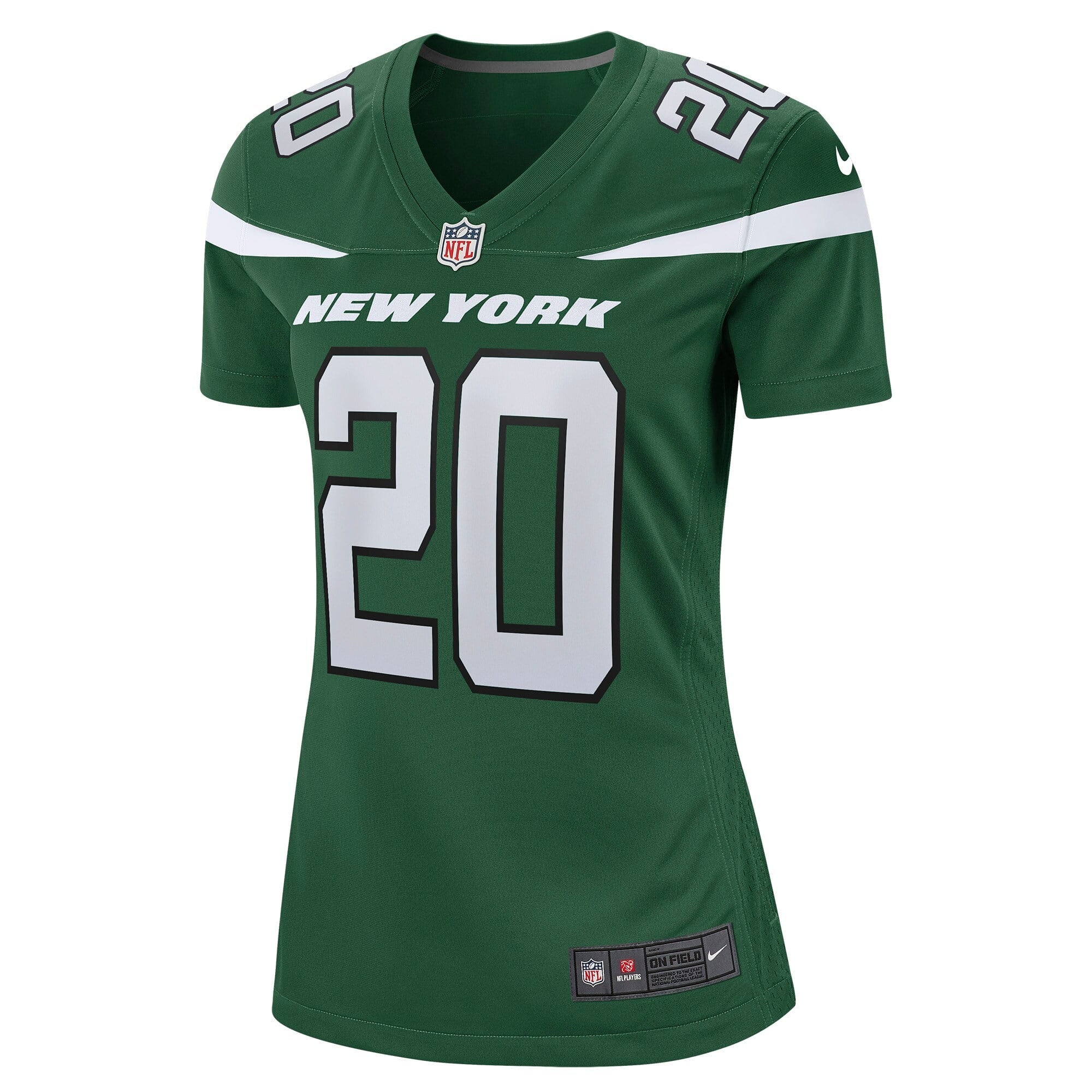 Men's Nike Breece Hall Green New York Jets Player Game Jersey - vstockx