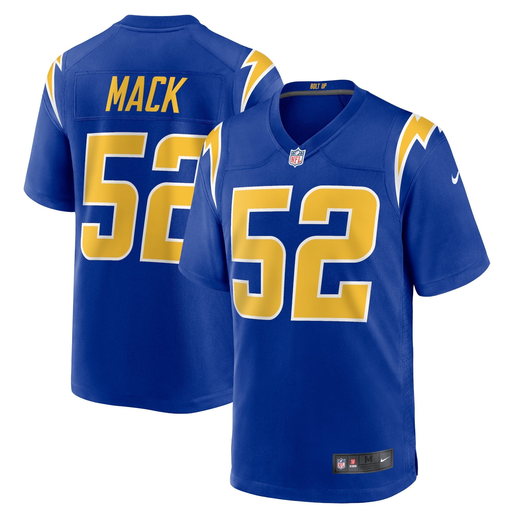 Men's Nike Khalil Mack Royal Los Angeles Chargers Alternate Game Jersey - vstockx