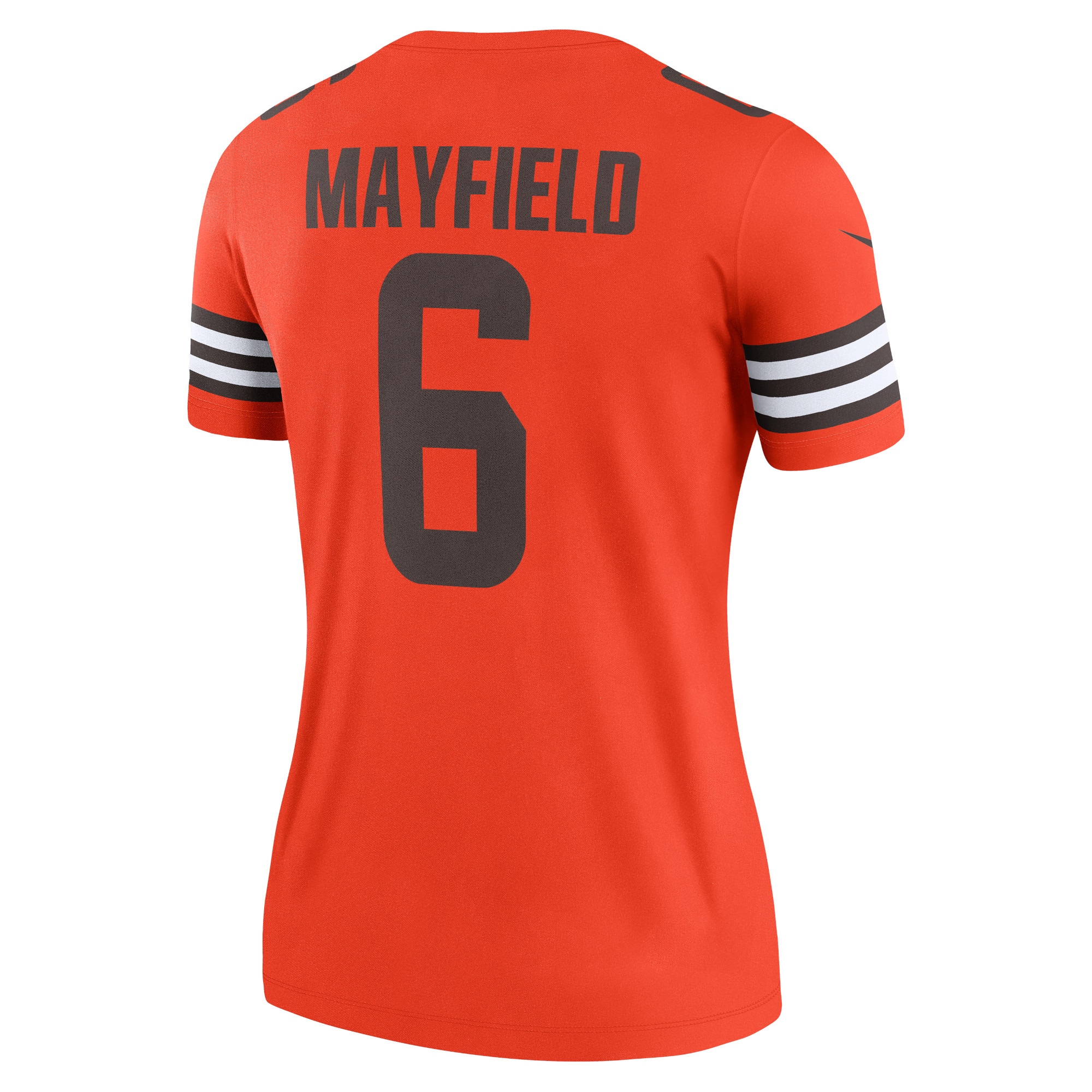 Baker Mayfield Cleveland Browns Nike Women's Inverted Legend Jersey - Orange - vstockx
