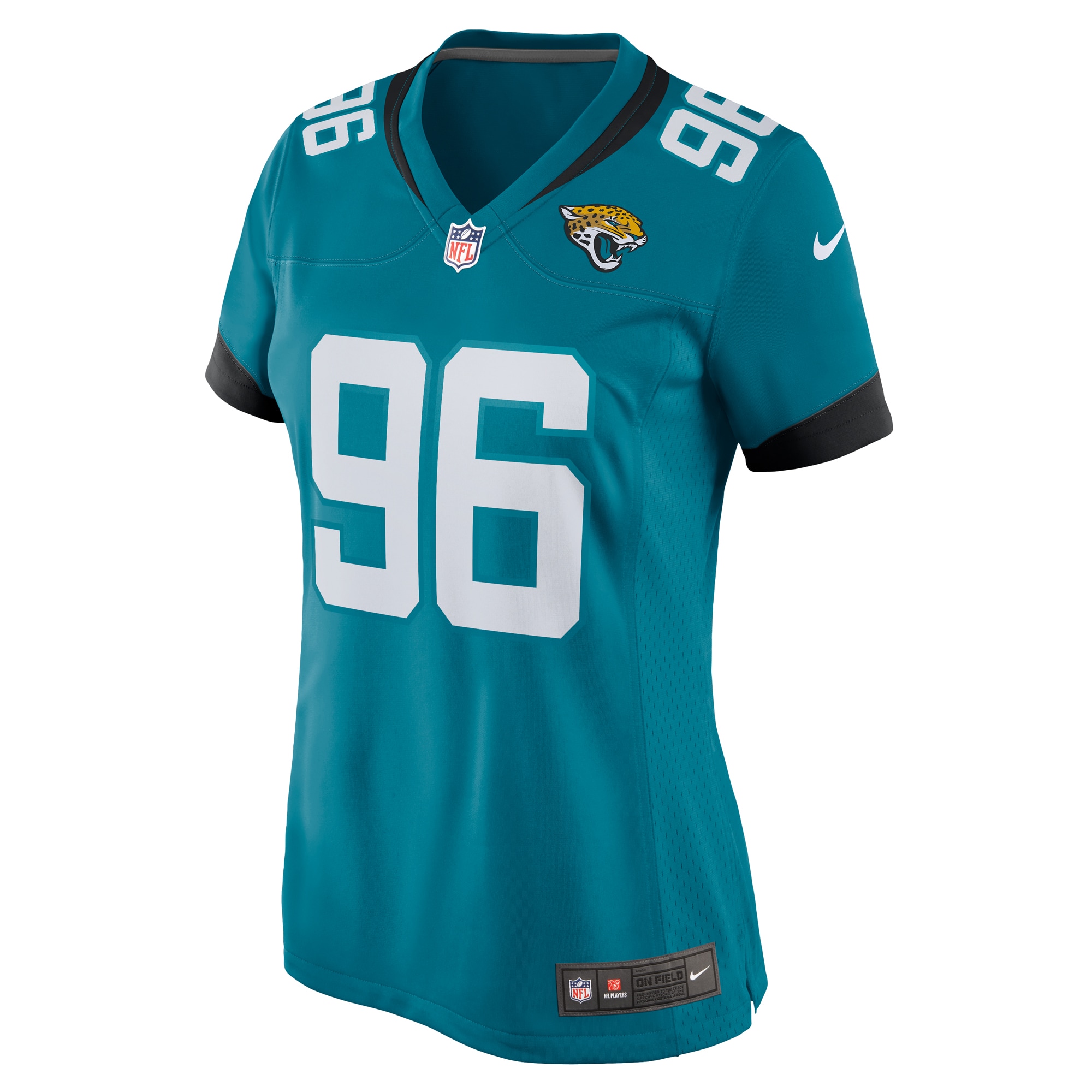 Ross Blacklock Jacksonville Jaguars Nike Women's Team Game Jersey - Teal - vstockx