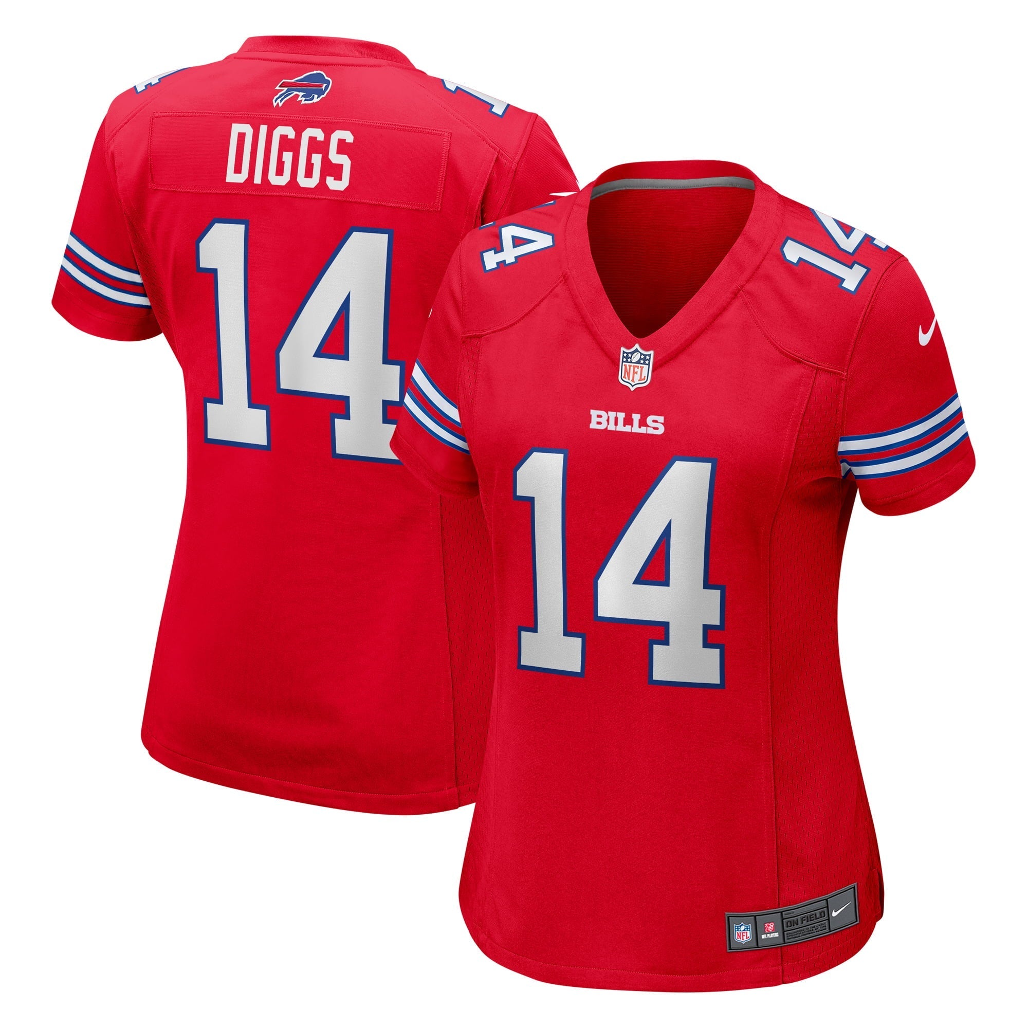 Women's Nike Stefon Diggs Red Buffalo Bills Alternate Game Jersey - vstockx