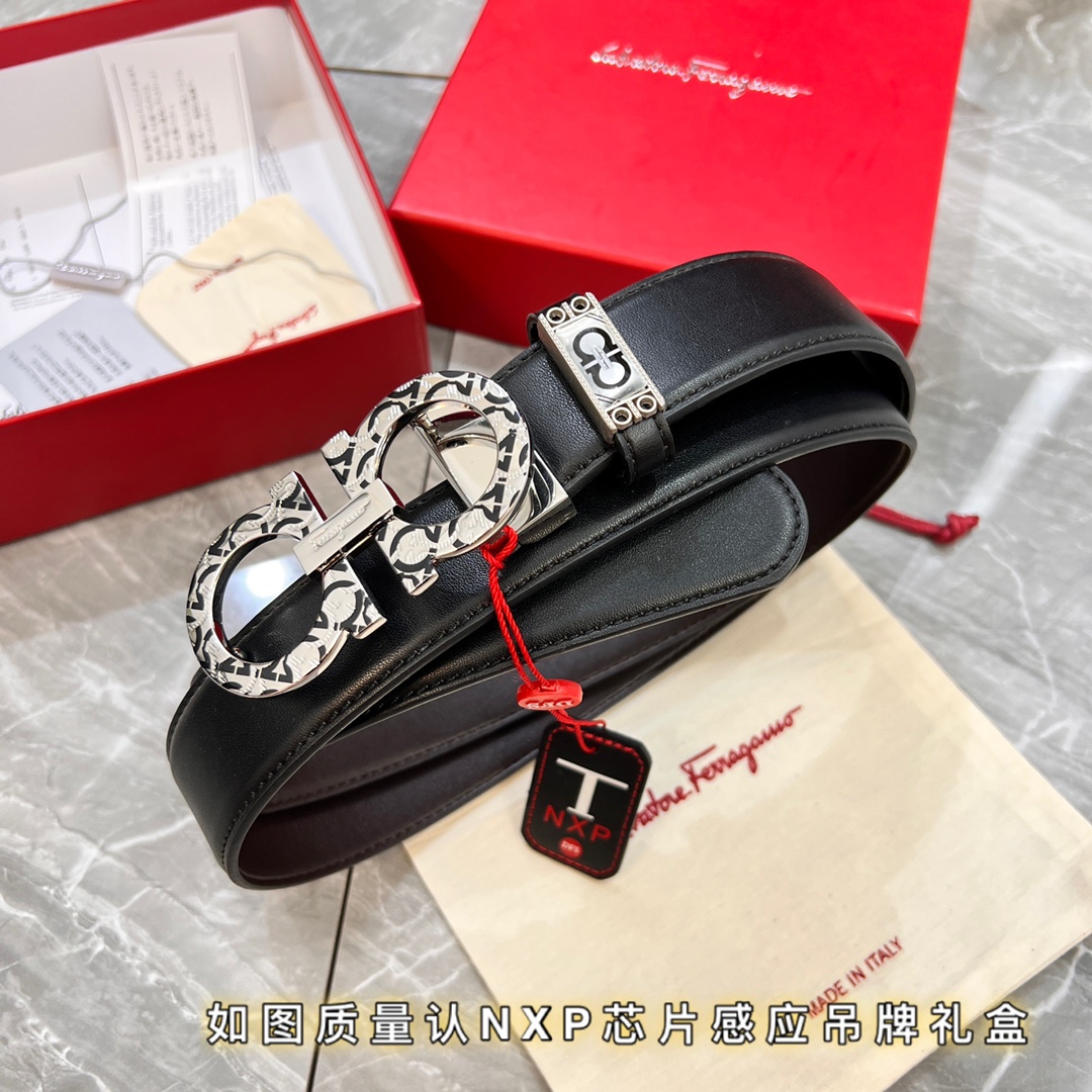 Streetwear Belt Ferragamo 319814 size:3.5cm - vstockx
