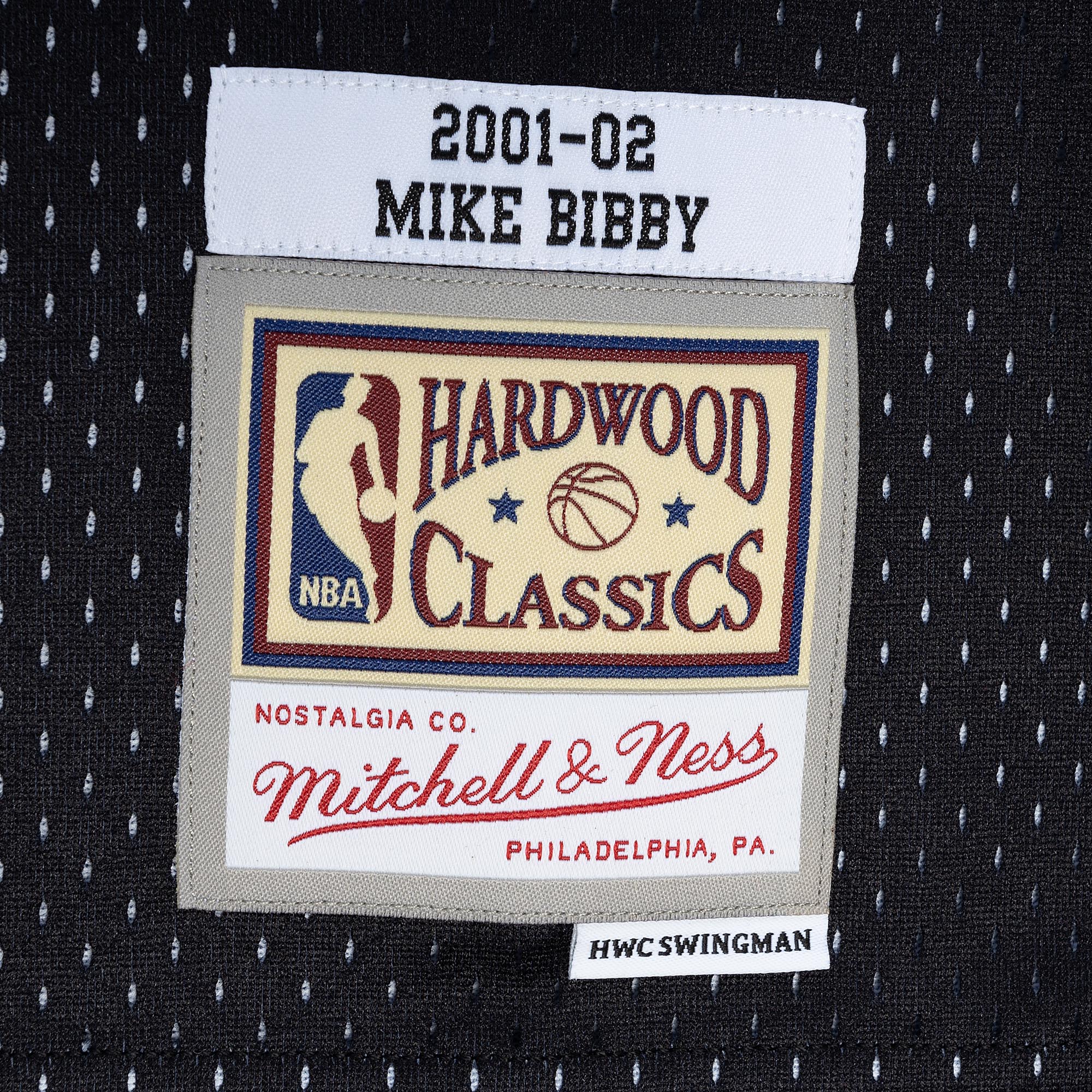 Mike Bibby Sacramento Kings Mitchell & Ness Hardwood Classics 2001/02 Split Swingman Jersey - Purple/Black - vstockx