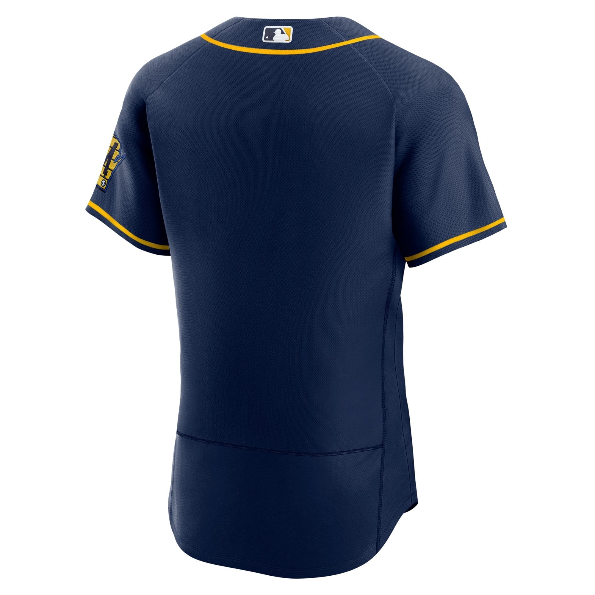 Men's Nike Navy Milwaukee Brewers Alternate Authentic Team Logo Jersey - vstockx