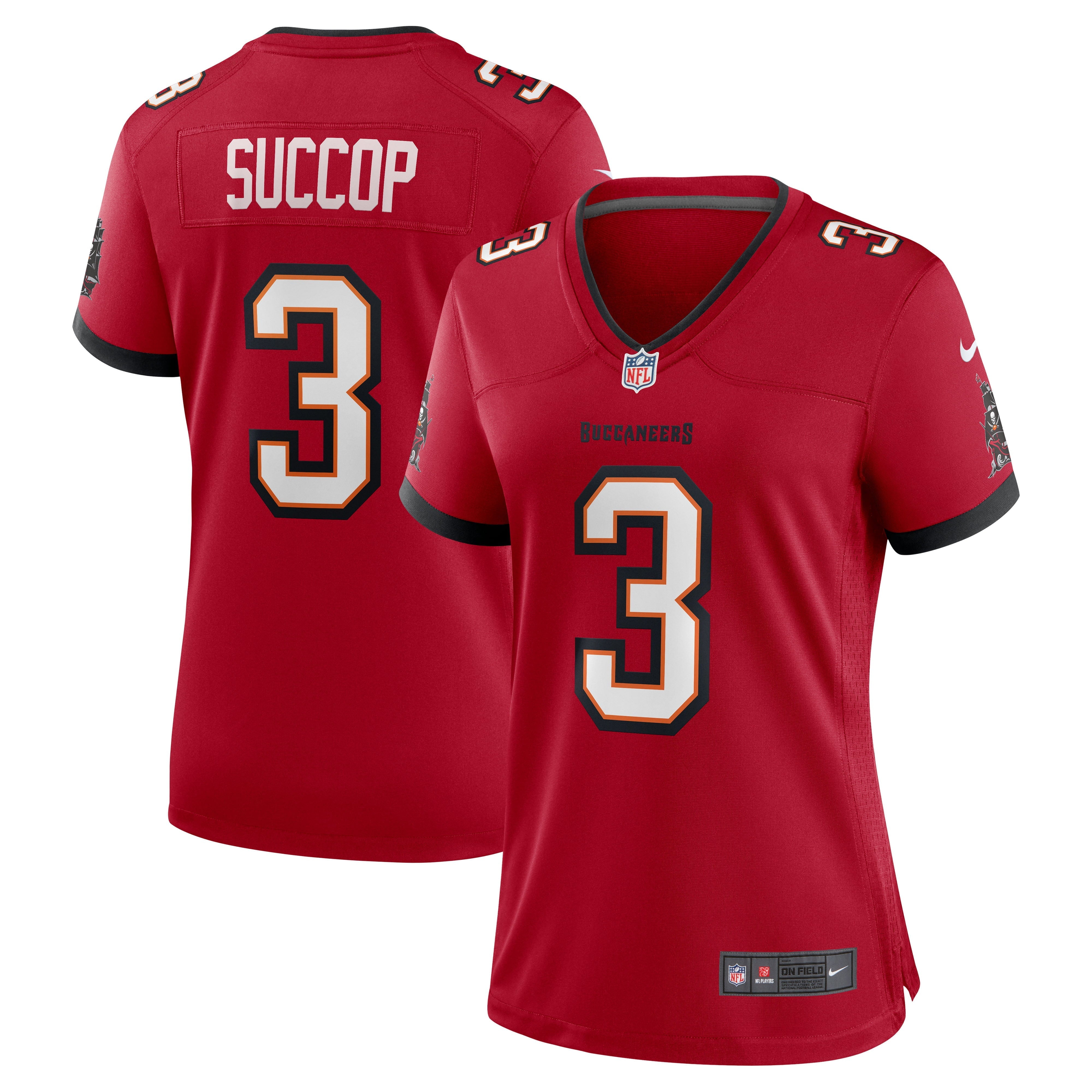 Women's Nike Ryan Succop Red Tampa Bay Buccaneers Team Game Jersey - vstockx