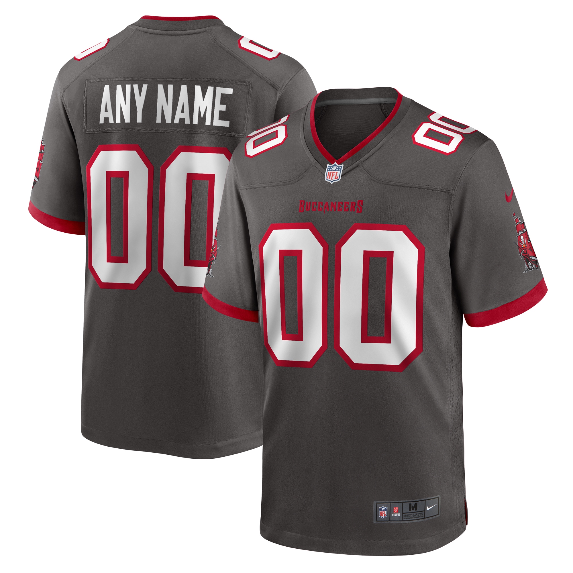 Tampa Bay Buccaneers Nike Alternate Custom Game Jersey - Pewter - vstockx