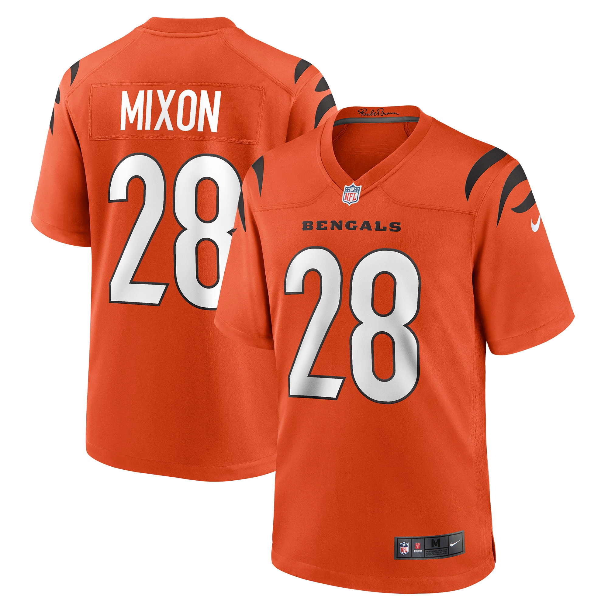 Joe Mixon Cincinnati Bengals Nike Game Jersey - Orange - vstockx