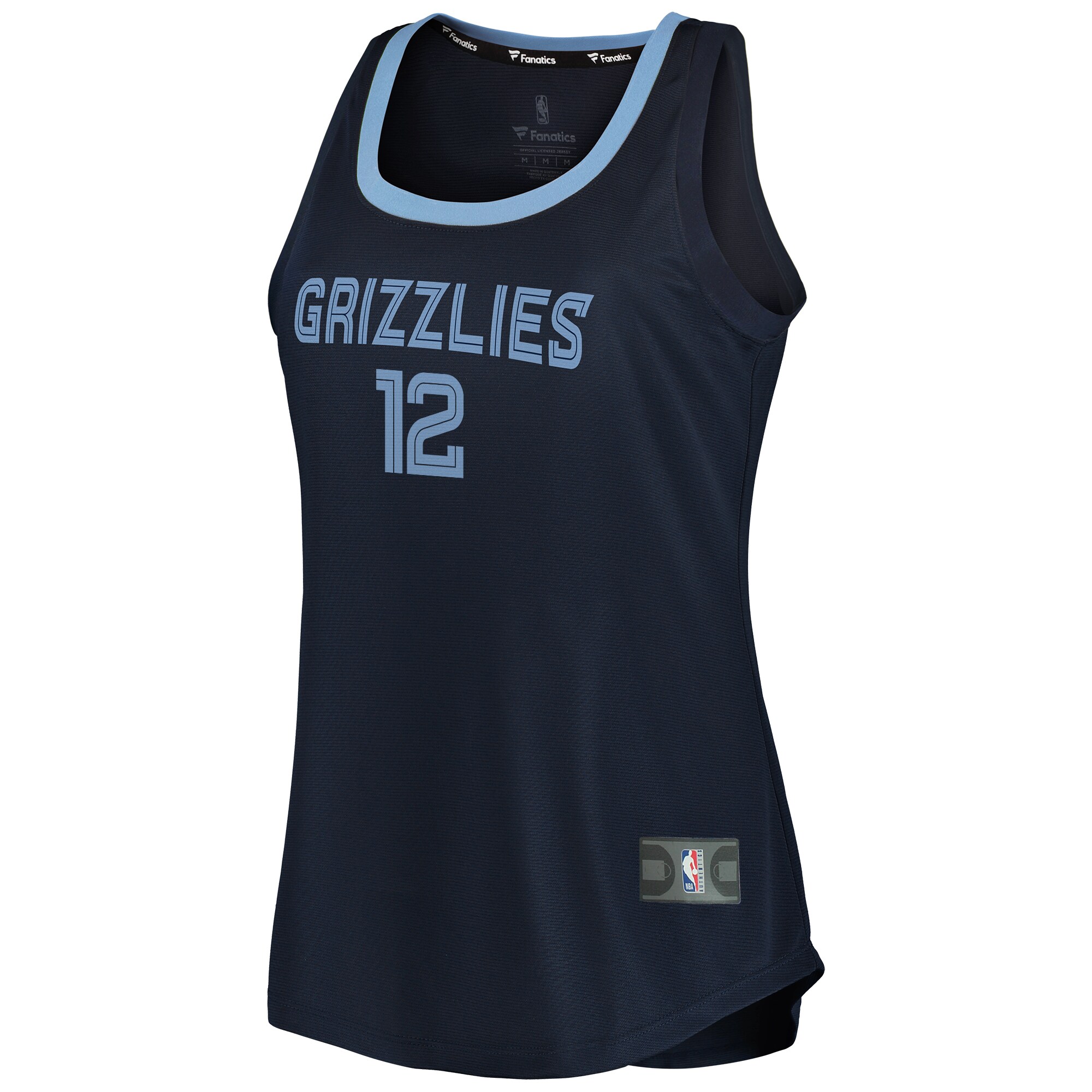 Ja Morant Memphis Grizzlies Fanatics Branded Women's 2019/20 Fast Break Team Tank Jersey - Icon Edition - Navy - vstockx