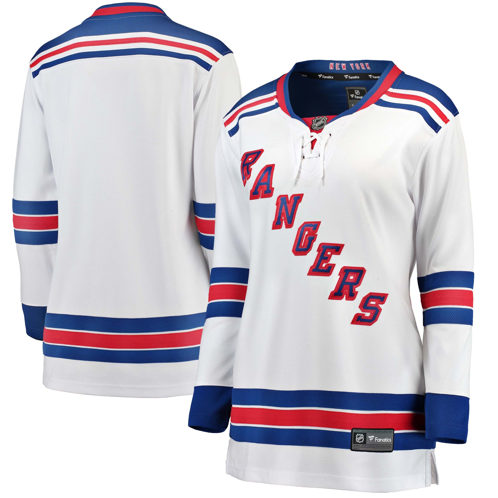 New York Rangers Fanatics Branded Women's Away Breakaway Jersey - White - vstockx