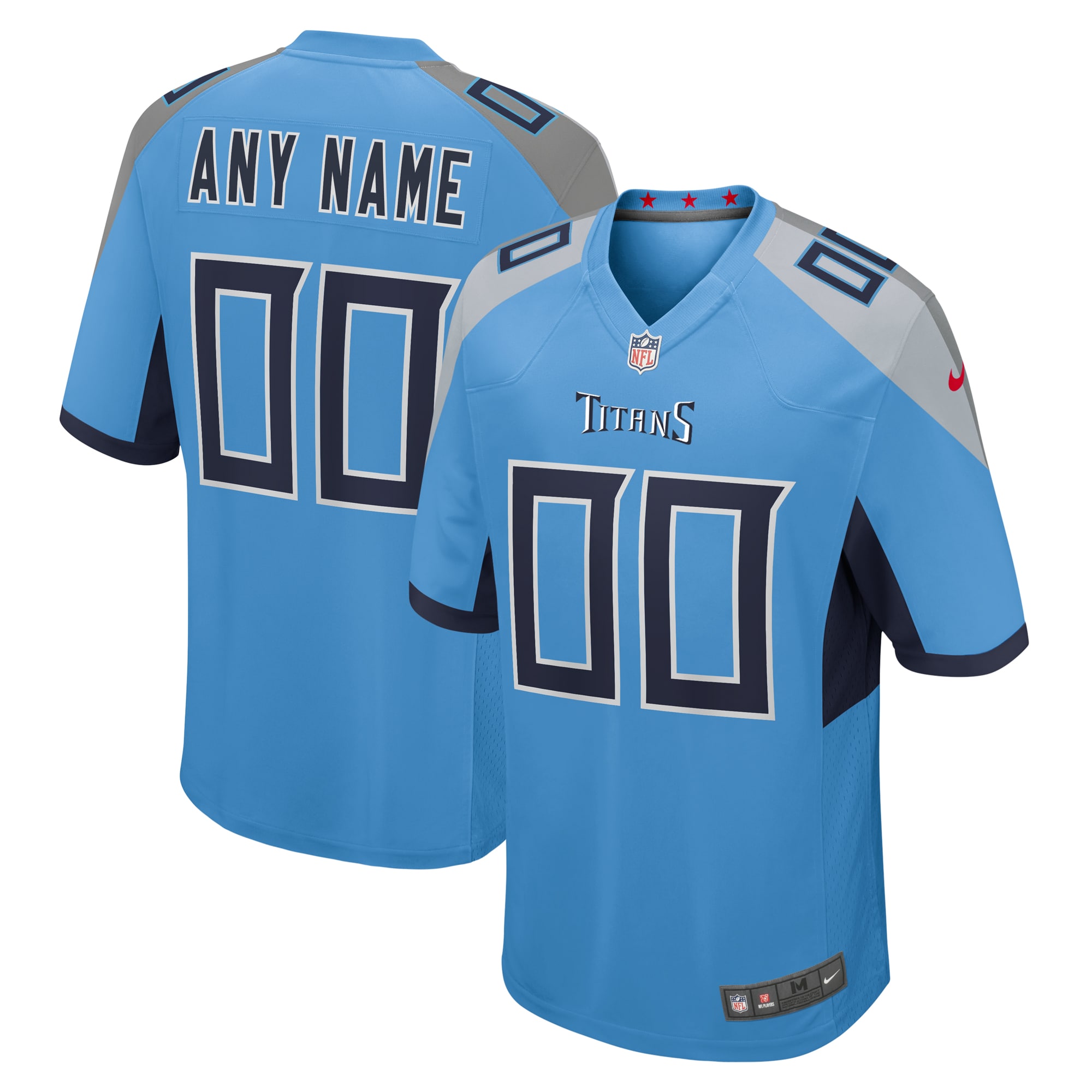 Tennessee Titans Nike Alternate Custom Game Jersey - Light Blue - vstockx