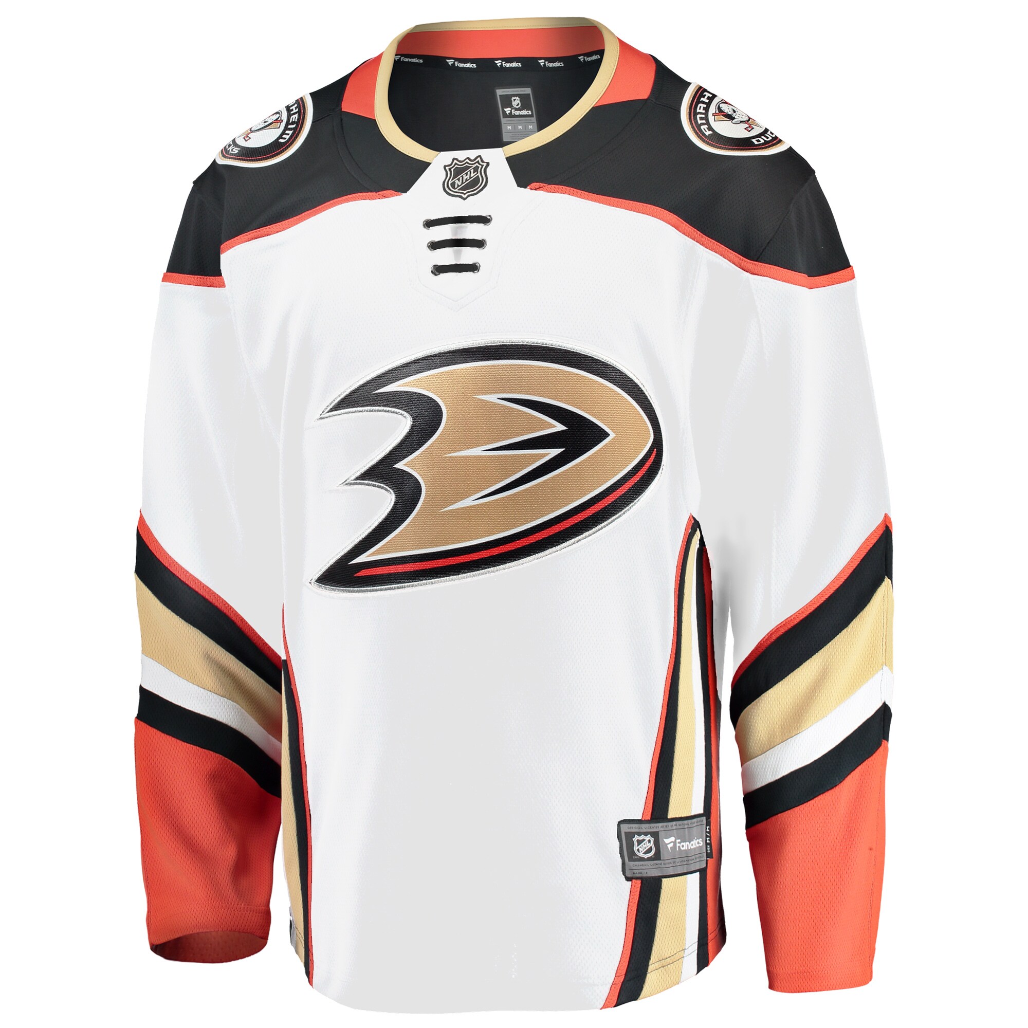 Anaheim Ducks Fanatics Branded Breakaway Away Jersey - White - vstockx