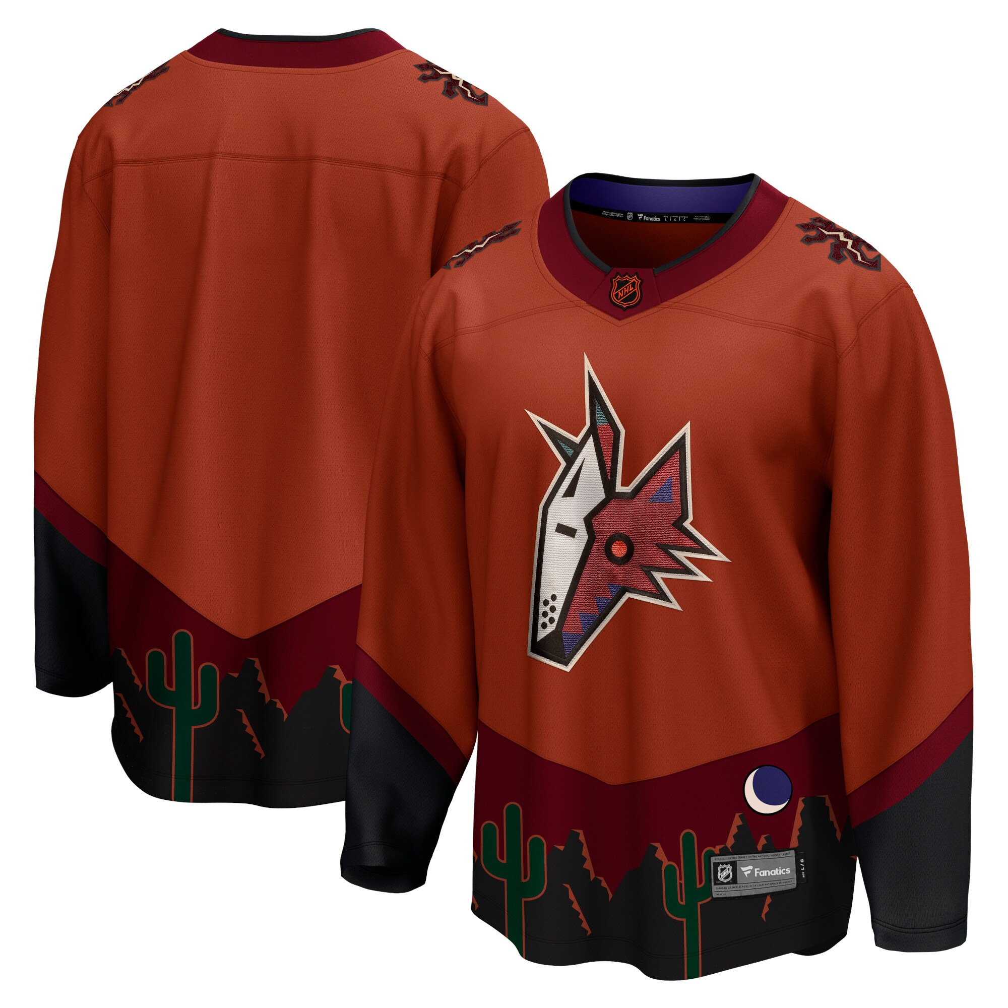 Arizona Coyotes Fanatics Branded Special Edition 2.0 Breakaway Blank Jersey - Burnt Orange - vstockx
