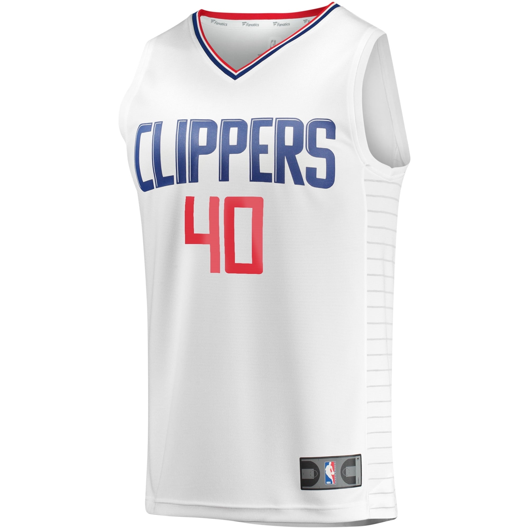 Youth Fanatics Branded Ivica Zubac White LA Clippers Fast Break Player Jersey - Association Edition - vstockx