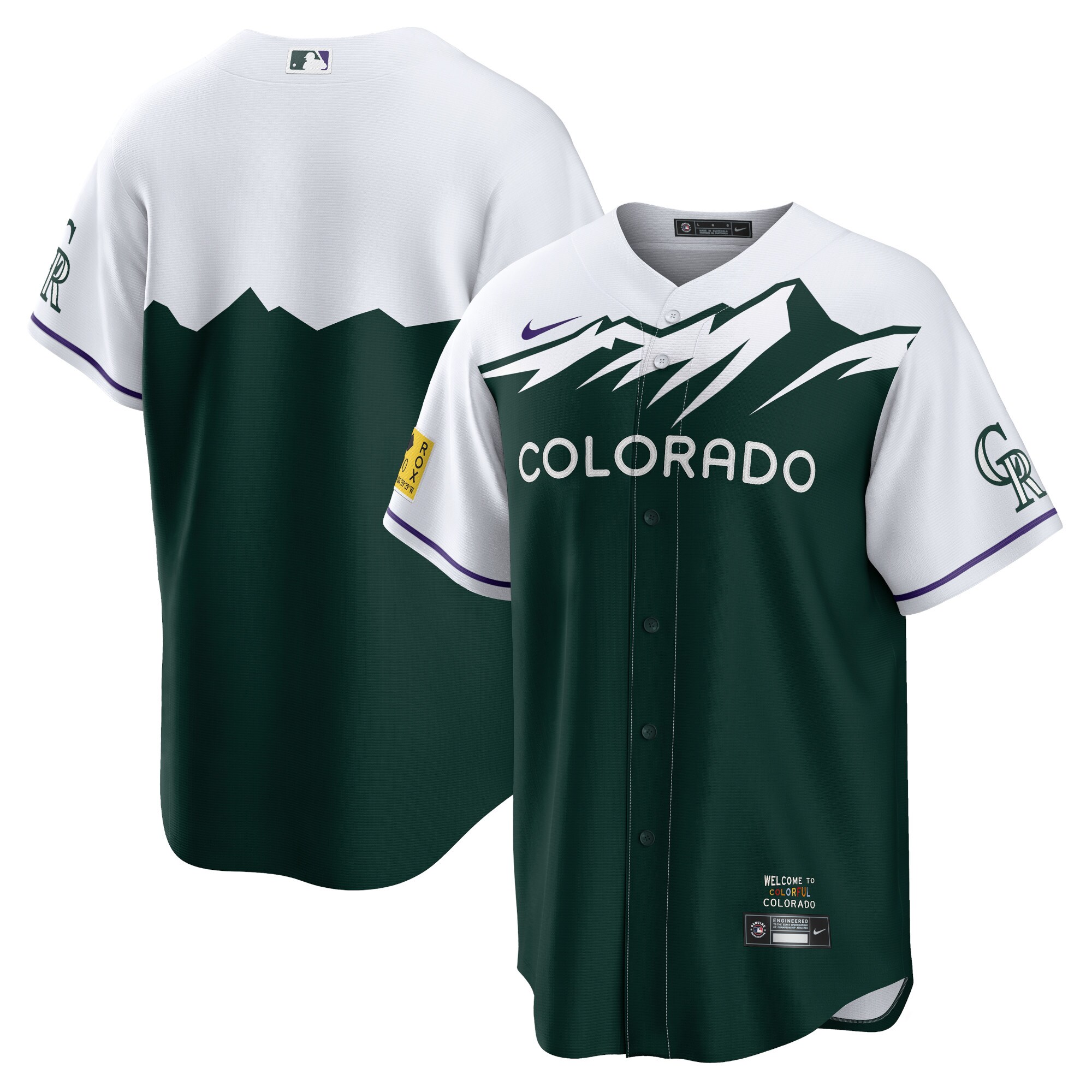 Colorado Rockies Nike 2022 City Connect Replica Team Jersey - Green - vstockx