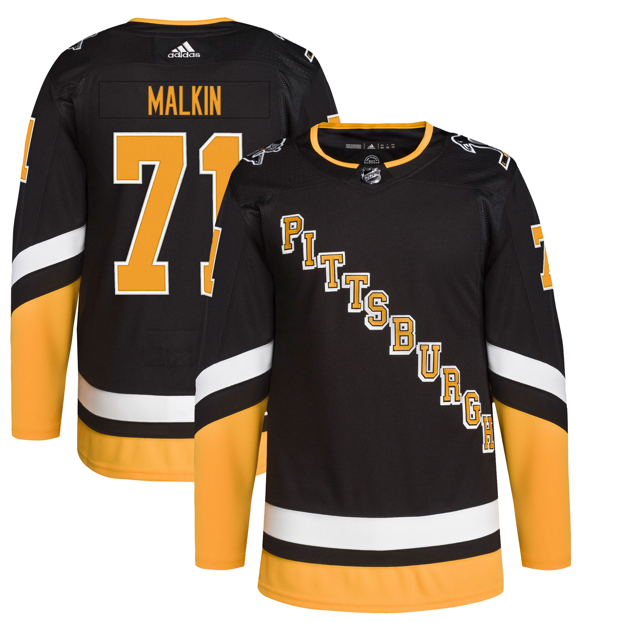 Evgeni Malkin Pittsburgh Penguins adidas Alternate Primegreen Authentic Pro Player Jersey - Black - vstockx