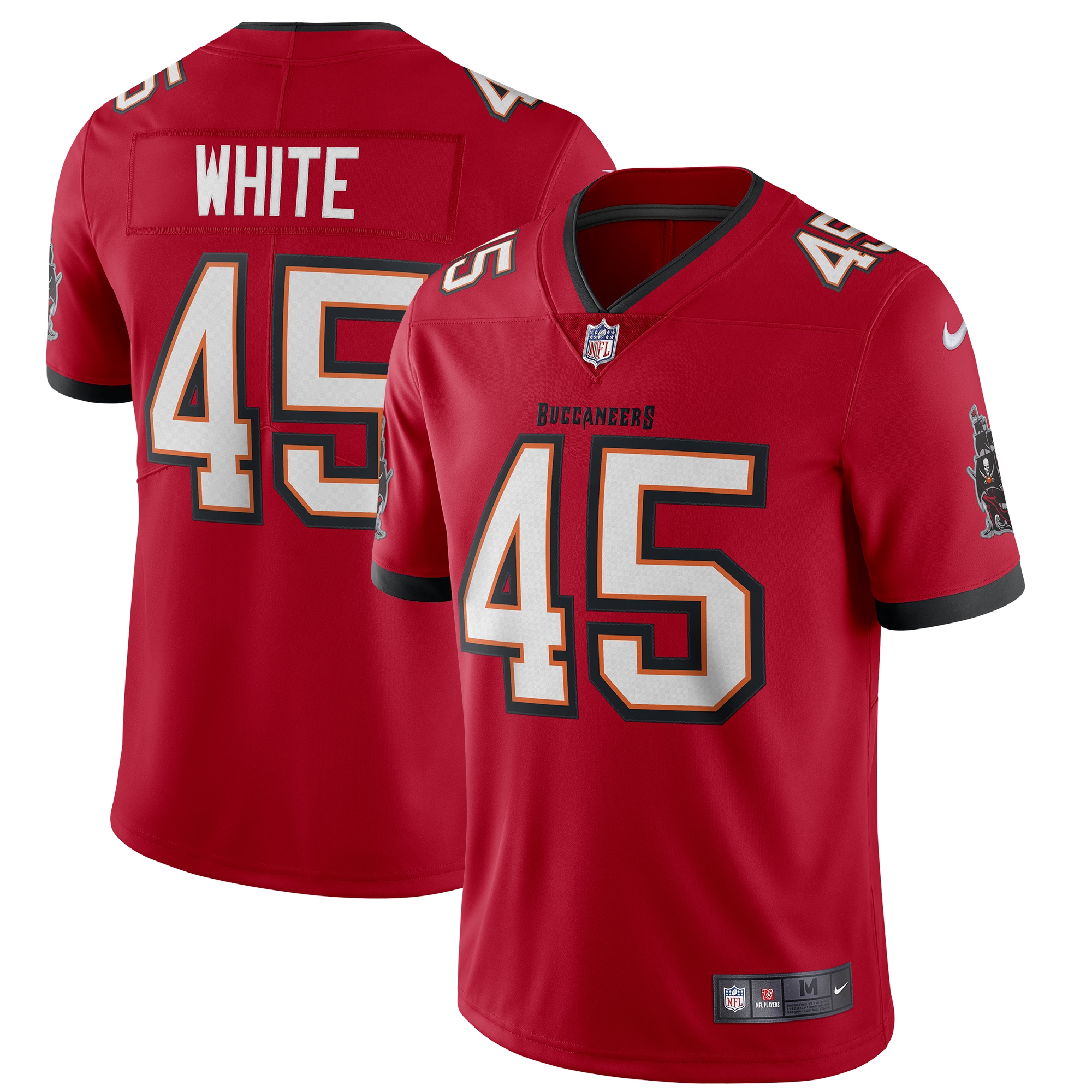Devin White Tampa Bay Buccaneers Nike Vapor Limited Jersey - Red - vstockx