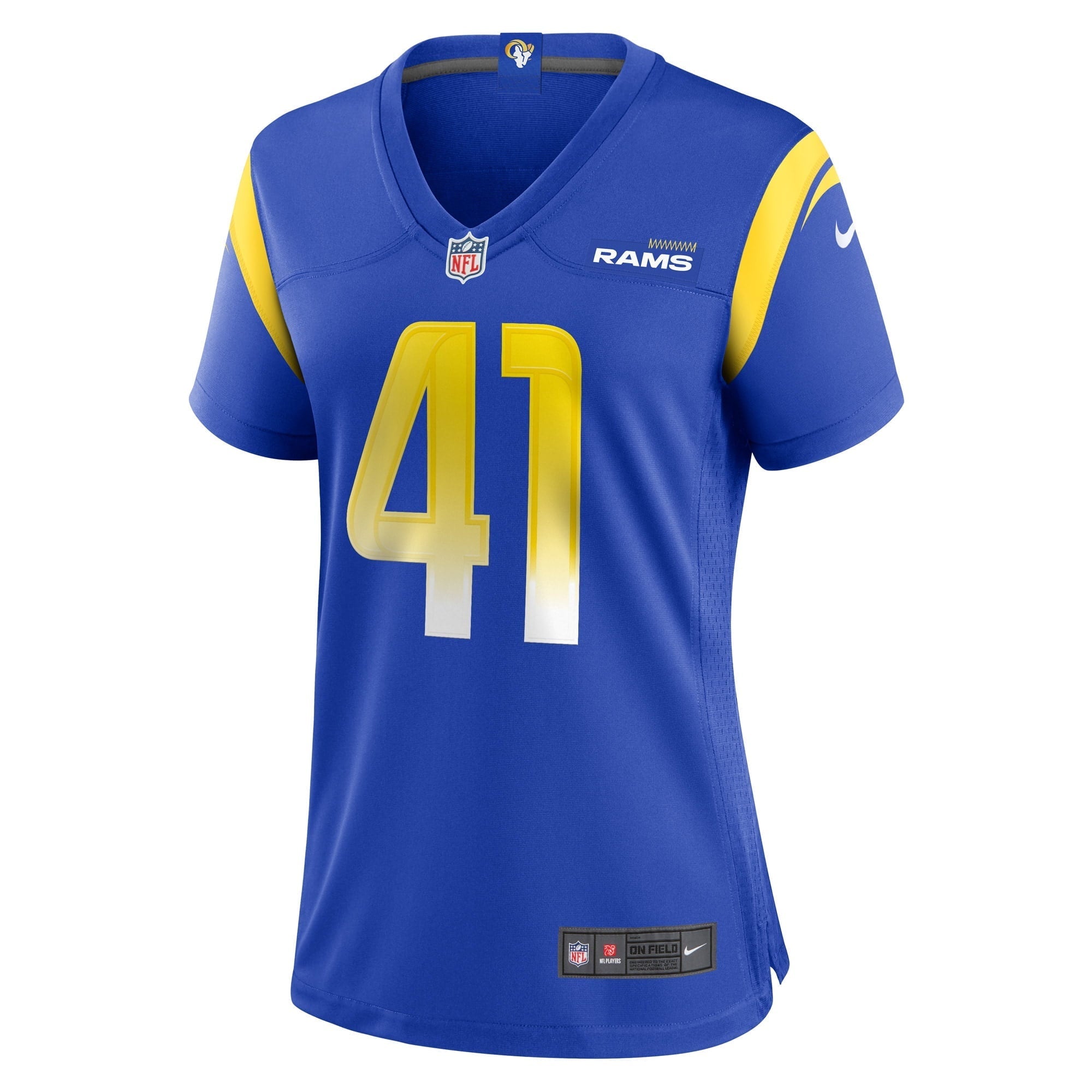 Women's Nike Dan Isom Royal Los Angeles Rams Game Player Jersey - vstockx