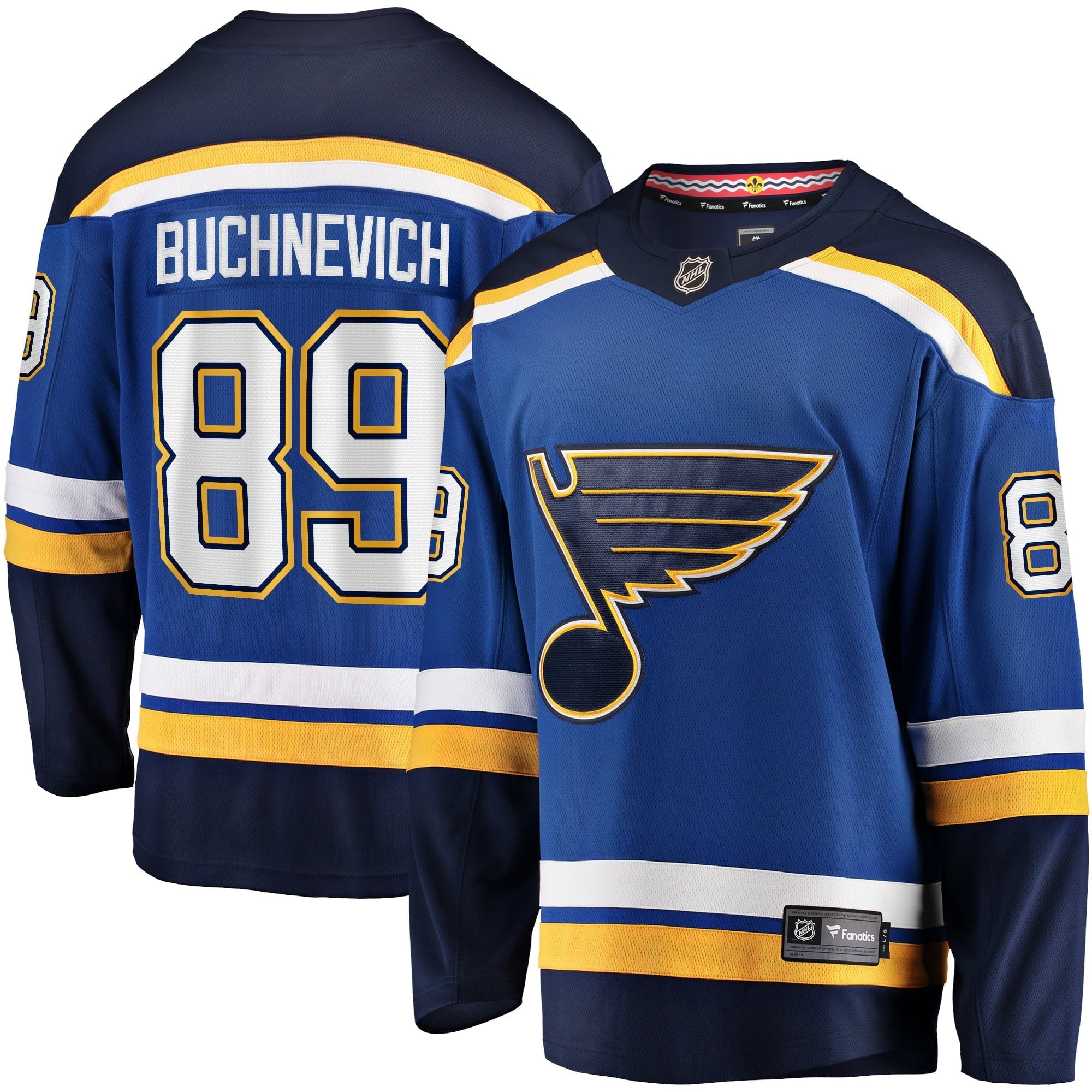 Men's Fanatics Branded Pavel Buchnevich Blue St. Louis Blues Home Breakaway Player Jersey - vstockx