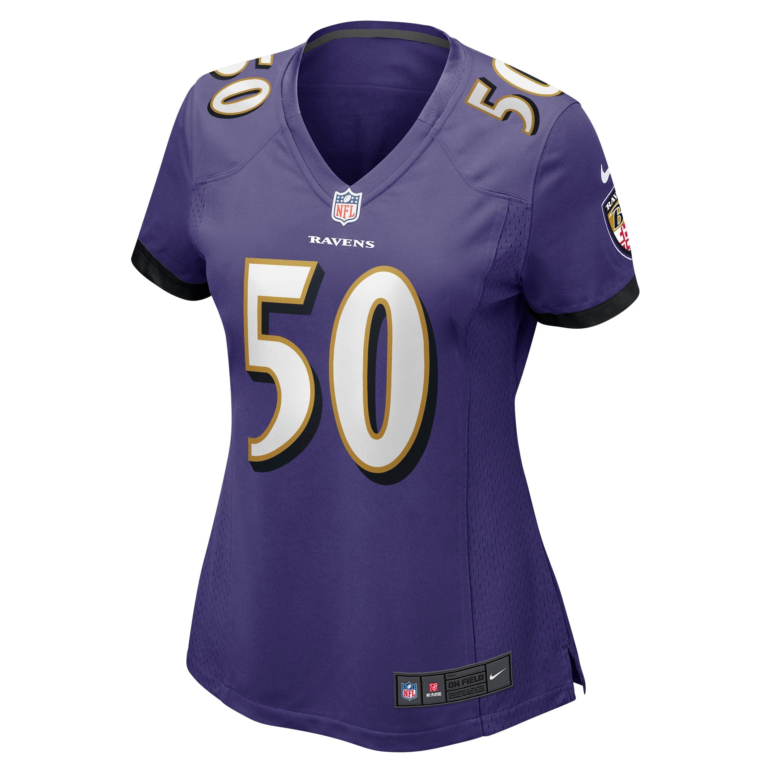 Women's Nike Justin Houston Purple Baltimore Ravens Game Jersey - vstockx